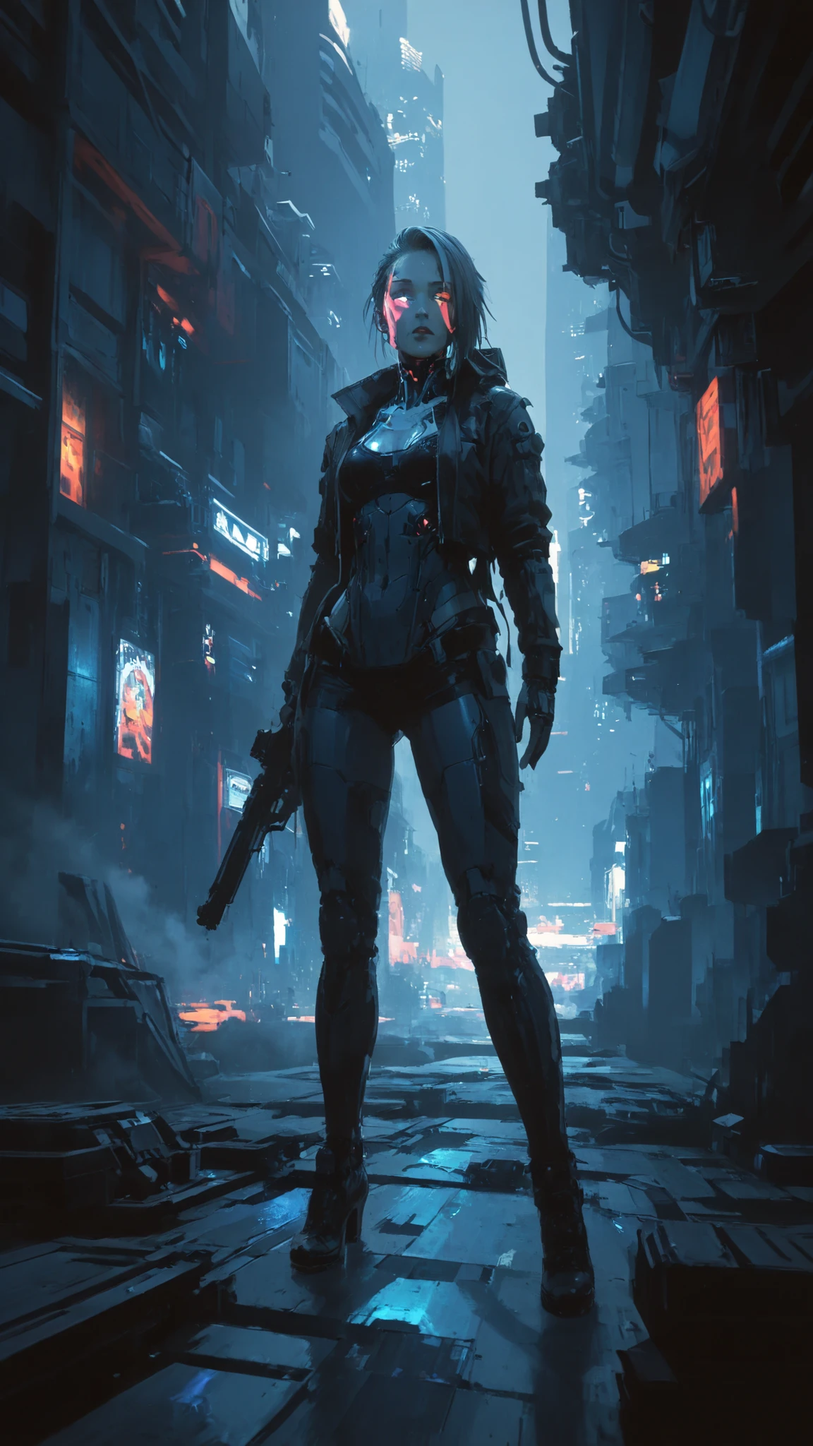 Neon Cyberpunk Game queen