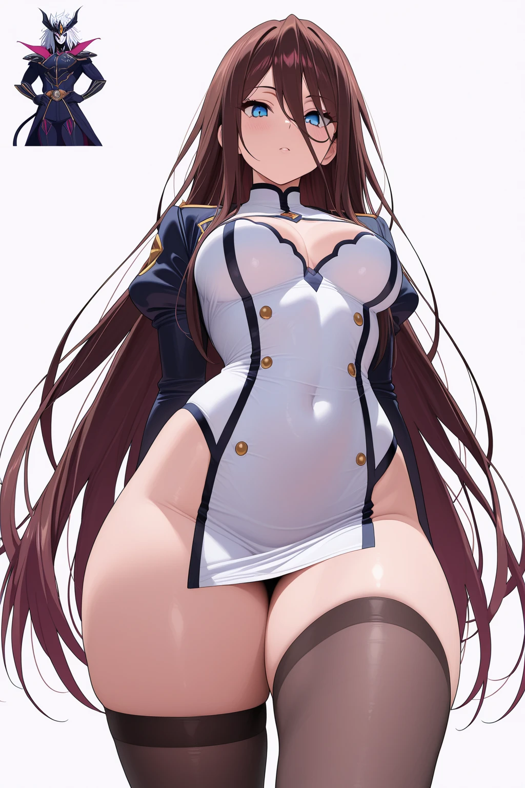 (school uniform), (mushoku tensei, Akatsuki-chan, Dynamite Body, Drooping big tits:1.2, age19), (Straight hair, Very beautiful black hair, Beautiful bangs),  (​masterpiece:1.2, of the highest quality:1.2, 8K, 2D:1.3, wall-paper:1.2, The Ultimate Illustrator:1.2, High resolution), (More eyelashes), (Sharply drawn eyes, Tears), Extremely Close, (Ultra detailed eyes, bright pink eyes:1.2), (Beautiful detail double), Smooth nose, (Best proportions:1.2, Curvaceous:1), (Very bright entrance), Jumpy crotch and pleasure