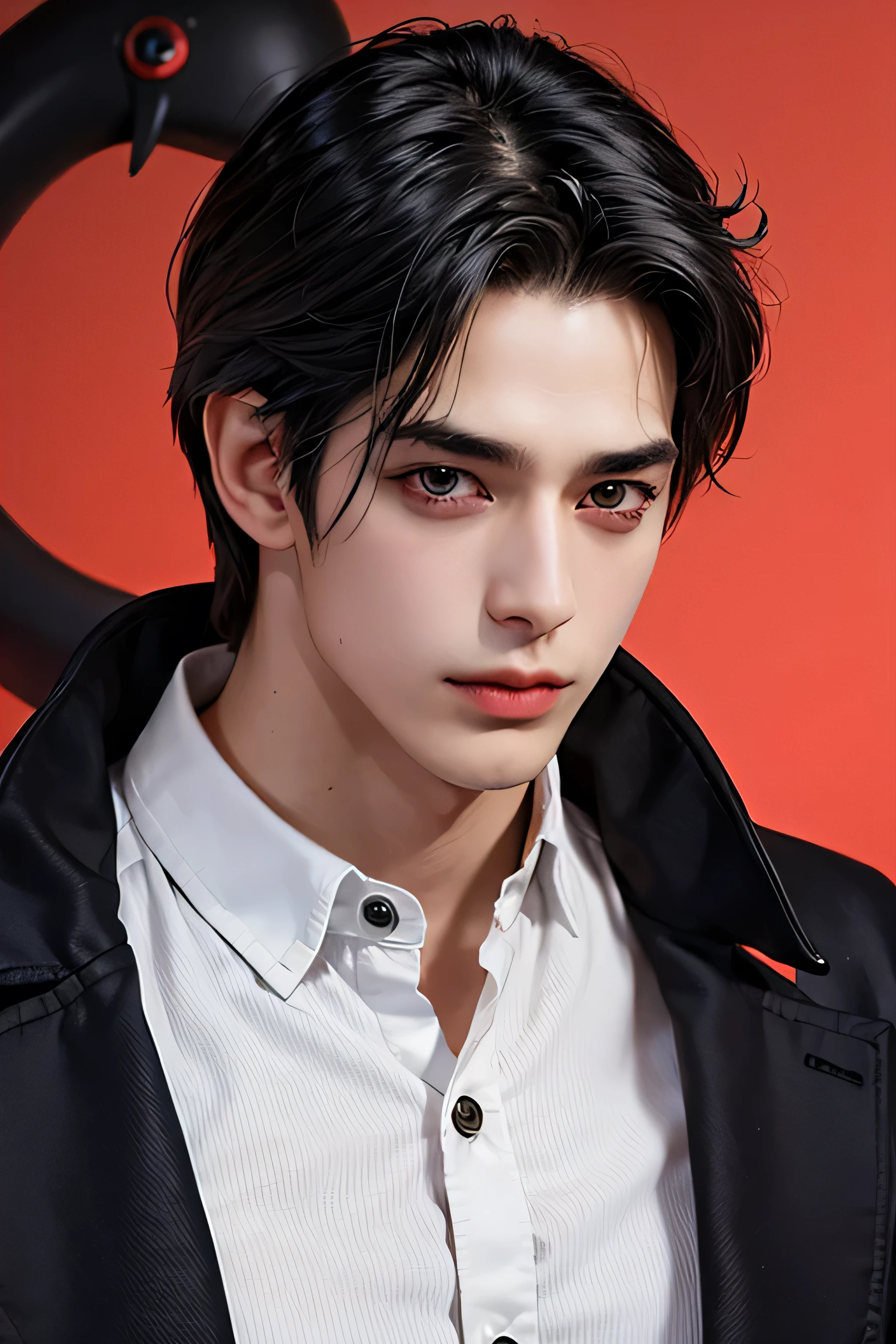 (Obra maestra), (realista:1. 5), (Somber:1. 3), (Kinematic:1. 3),(cuerpo completo), from a low angle view, fotorrealista, Renderizado de octanaje, Hiperrealista, (:1. 3), (Cara fotorrealista:1. 2), (8k), (4k), (Obra maestra), (La mejor calidad), (Cara perfecta), 插圖, Soft lighting, (specular lighting:1. 4), 1hombre, guapo, solamente, Detalles intrincados, chromatic abberation), tabaquismo, realista, pelo corto, cabello blanco platino, (adorno para el cabello:1. 35), (usar auriculares negros para juegos), ojos azules, (pendiente cruzado y collar), estilo punk y rock, ojos agudos, Gargantilla cruzada, chaqueta vaquera tipo bomber, Chaqueta abierta, camiseta negra, Graffiti, Dim lighting, street alley, sagging black jean, botas rockstar negras, Renderizado de octanaje, hiperrealista, muslos gruesos, En pie, Profundidad de campo, Cara detallada, Enfoque , arquitectura Graffiti, cuerpo completo