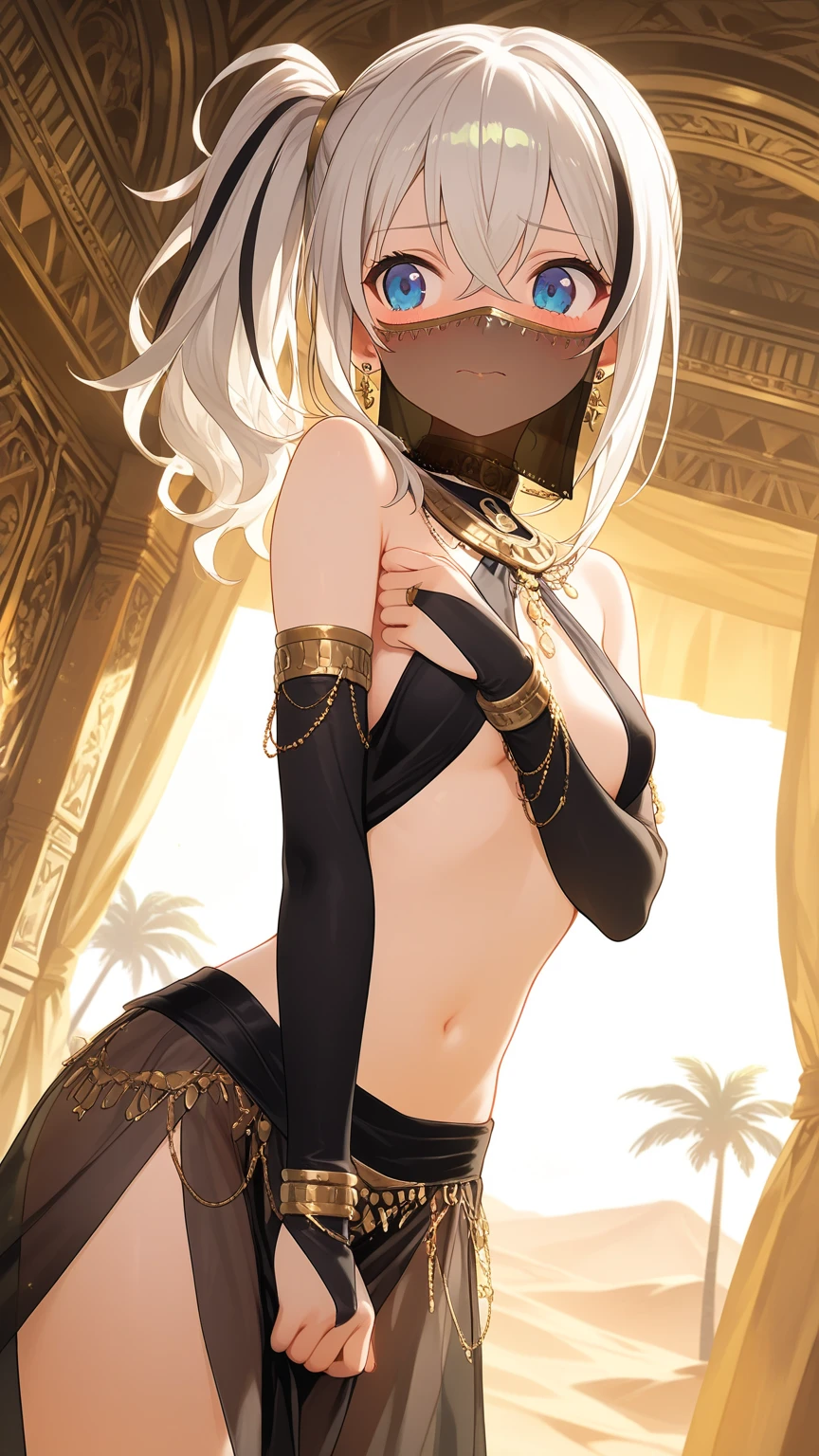 (Photorealistic:1.8, Highest quality:1.8,8K masterpiece:1.8、Super detailed、Ultra-high resolution、Detailed Background)、((Flat Color))、((colorful))、Multicolored lighting、((浮かぶcolorfulな水))、Blue background、
Bound Queen、Random Pause、(Golden chains on body、Golden chain collar、handcuffs)、Random Sexy Poses、Turn around、Angle from behind、
(Medium Hair、Vermilion, silver and gold hair、hair ornaments)、(Bunny Suit、choker、Knee-high stockings、garter belt、Wedgie Panties）、Beautiful hip line、TWICE&#39;s Tzuyu&#39; on pause、Beautiful blue eyes、(A rich expression、smile）