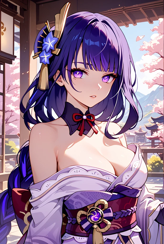 score_9, score_8_up, score_7_up,source_anime, high res image,masterpiece,best quality,2girl,cute face,clear skin,raiden_shogun_genshin,blush,