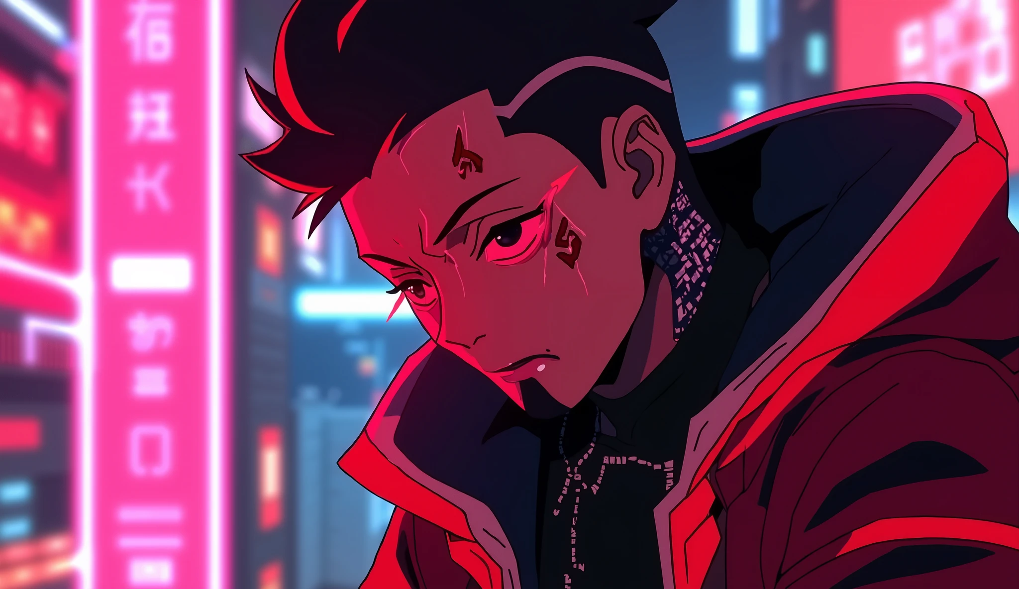 anime,cyberpunk,zavy-dgrnnrs,neo-noir,cyberpunk anime,neon light,Teenage Girls, rookie ninja, animated imageboard, High Quality,4K,Masterpiece,Super Detailed,photorealistic space sci fi  western ninja,scarf, hoody palto, Dark_Niji_Style,Teenage Girls, rookie ninja, animated imageboard, Higcyberpunk girl  thinks about what to break next?  funny epic x ray wallpaper, with accidic vibe, vibrant epic Uhd red light RAYS 1.0  1.0 effects hd 1.0  , toxic pink, red, bone colors. , upper face war paint in red black ,right arm shiny cybernetic hyperdetailed johny silverhand style implant 1.0 , black thorn slaveless t shirt,red tatoos, throat red implant, red long wet latex geometric pattern yoga leggins with cotton grey mix 1.0, camel toe, charming laugh ,blushed,  detailed eyes 1.0 detailed face 1.0 , black lips,  Teenage Girls, rookie ninja, animated imageboard, High Quality,4K,Masterpiece,Super Detailed,photorealistic space sci fi  western ninja,Pose,expression,Anime Style,Fantasy,Narrative,Details,Realistic sci-fi, F,space cyberpunk,dramatic lighting,Dynamic Composition,Vivid Color high quality, RAW photo, ultra-detailed, masterpiece, best quality, finely detail, DIGITAL-VALKYRIE, undercover netrunner beauty, perfect cyber noir, smart-fabric outfit with glowing circuit patterns, advanced cyber eyes scanning, perfect dystopian atmosphere, space station market visible in background, alien tech mixed with cyberpunk 2077 engerunners heavy combat implants,, data ghost trails cyber assassin in stealth mode, perfect edge runner style, neural interface cables glowing, combat suit with hidden weapons, perfect urban vista, massive cosmic satellite station,  piercing digital aurora, quantum light reflections on wet chrome, corporate wars in green sky , ski helmet, mirror goggles, rail gun 1.2


