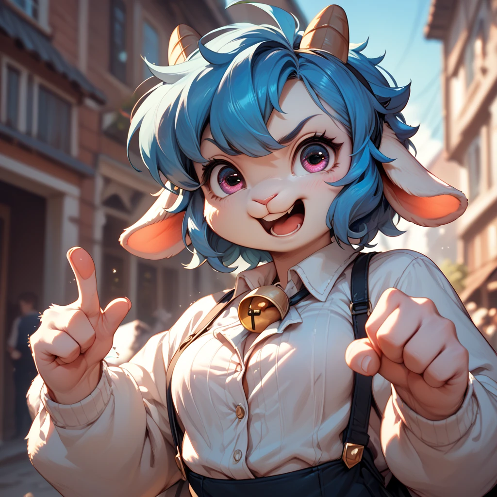 One person、Femboy、 with 、Large scale 、Lots of used 、、、Are standing、