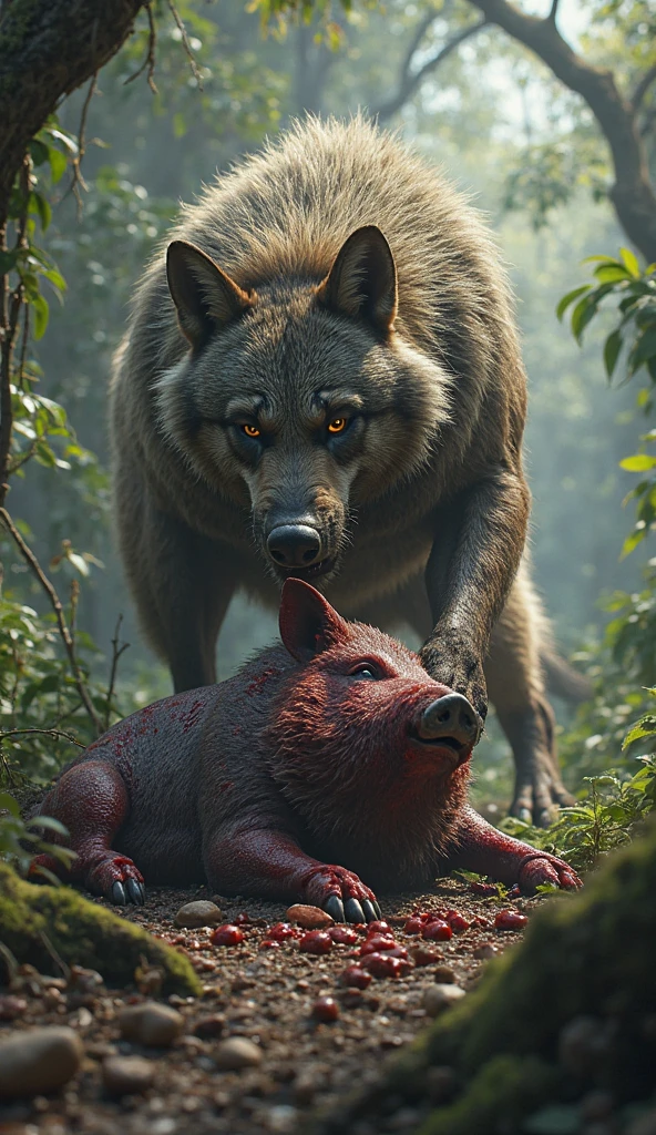 (feral pony pinkie pie), (male werewolf) score_9, score_8_up, dream prompt:score_9, beautiful, detailed cute face, blushing, shocked expression, reverse suspended congress, looking surprised, crying, forest, hooves in view ((screaming)), , saliva, , spreading legs, arms behind back, grabbing butt, . ((closed eyes))