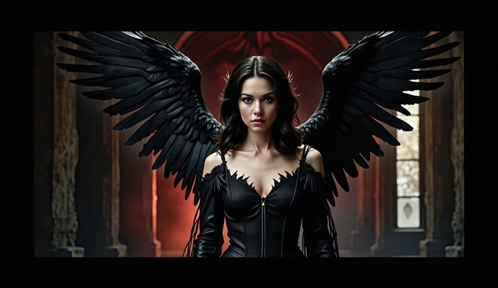 Photograph of full body portrait of two woman, one in white, one in black, athletic build, with large metallic rainbow feather angel wings, glowing light from behind, floating in heavy rain, (((sexy pose))), lightning flash, Stormy night, white and rainbow leather and lace pants, white and rainbow leather and lace corset, long jacket with hood, white thigh high boots, large boobs, perfect round black iris, surreal biomechanical, dreamlike atmosphere, ferrofluid, ultra detail, perfect composition, alcohol ink, rich colors, beautiful colors, symmetrical, beautiful lighting, reflections, filigree, masterpiece, amazing, beautiful, gothic, nightmarish, grotesque, fantasy gothic, fragmented partscubes, embroidery designe, calligraphy inks, surrealist atmosphere, digital structures creates, tribal culture, complex and inspirational designs, high detail, detailed cosmic background,
, captured on a (Hasselblad X1D II 50C)