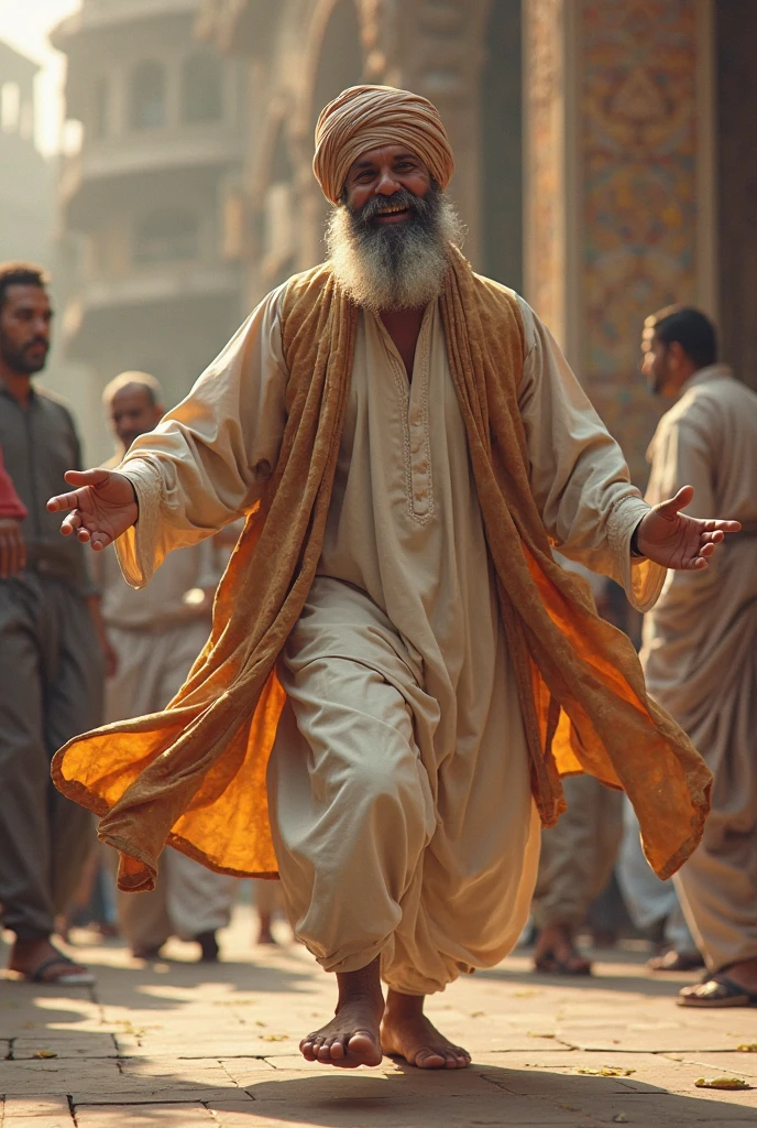 Mufti Tariq Masood famous scholar of Pakistan dancing - SeaArt AI