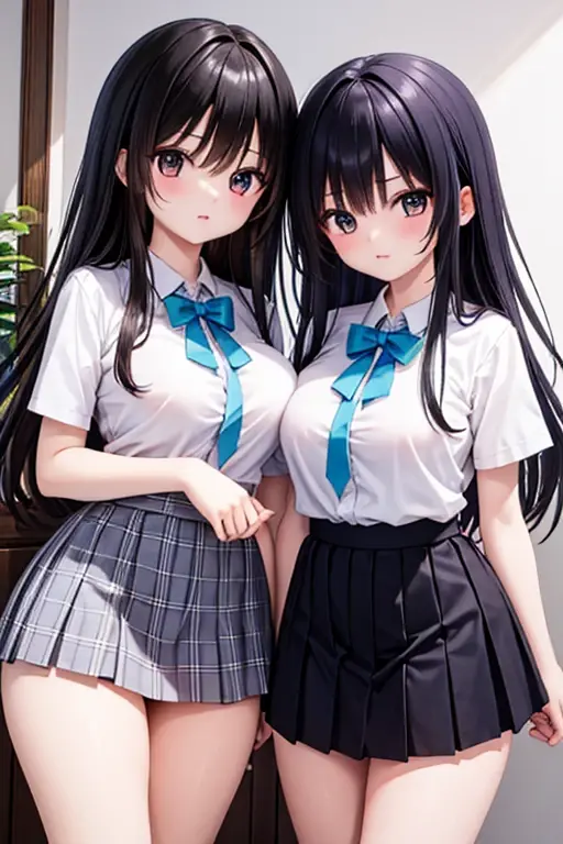 （（（２People Girls）））,Kissing、Black Hair、Shortcuts、classroom、gym、Uplifting、（（Japanese、high school girl））、Sweat、飛び散るSweat、Wet、Super Jump、【【Jumping pretty high】】、Angle from below、uniform、かなりHigh jumps、Angle from directly below、High jumps、（Panty shot、はだけるuniform）、Wetいる、water、２People GirlsがKissing、high school girl二人、（（Highest quality)), ((masterpiece)), (detailed)