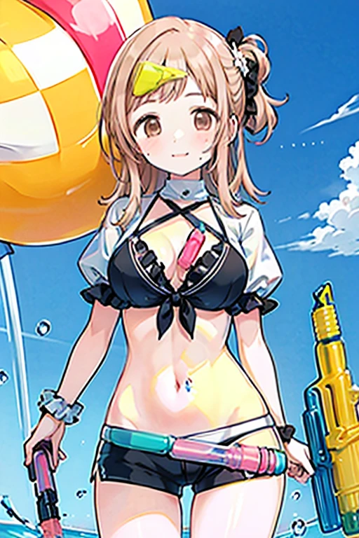 Anime menina peitos enormes e bunda grande , neckline and no panties and bra