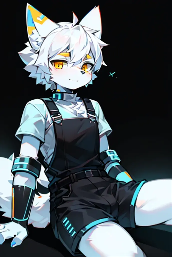 A close up of a cat with a black shirt and blue eyes - SeaArt AI