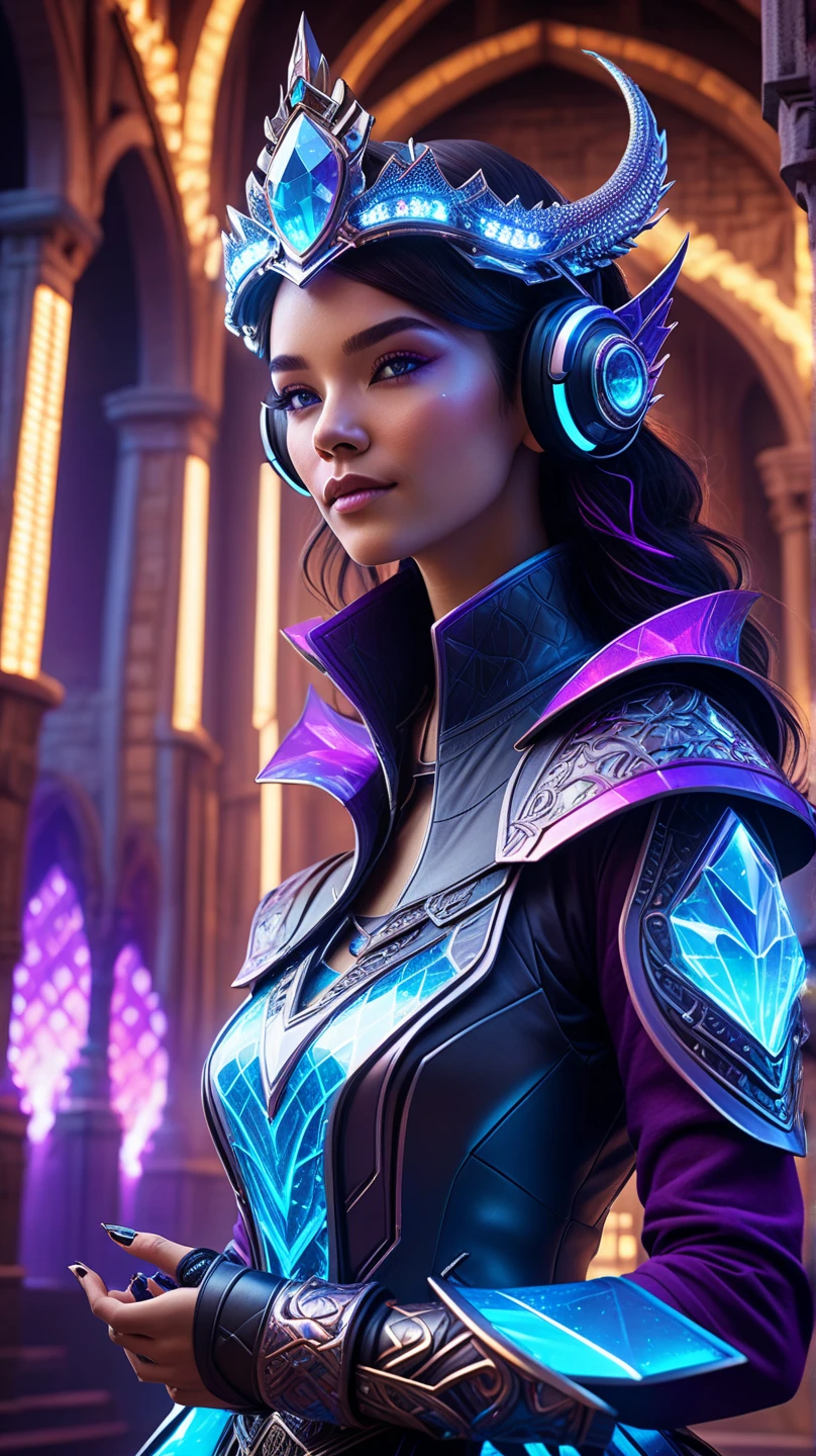 Cartoon girl playing video game,A fantasy world in the background, Art at the art station, Epic 3D Illustrations., Official Artwork, 3d cartoon, Lovely and detailed digital art., cartoon numbers, 3d animation, 3D rendering art by Roland Zierwinsky, cartoon numbers艺术, Official Art, computer generated artist, cartoon style illustration