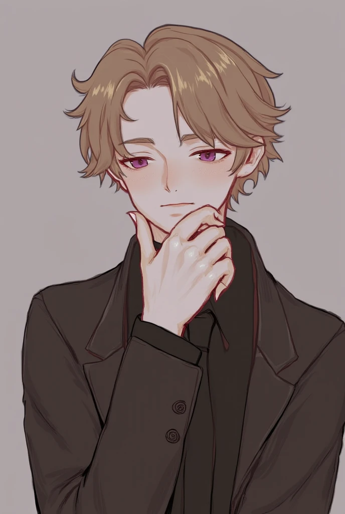 Un hombre misterioso en un bosque. 