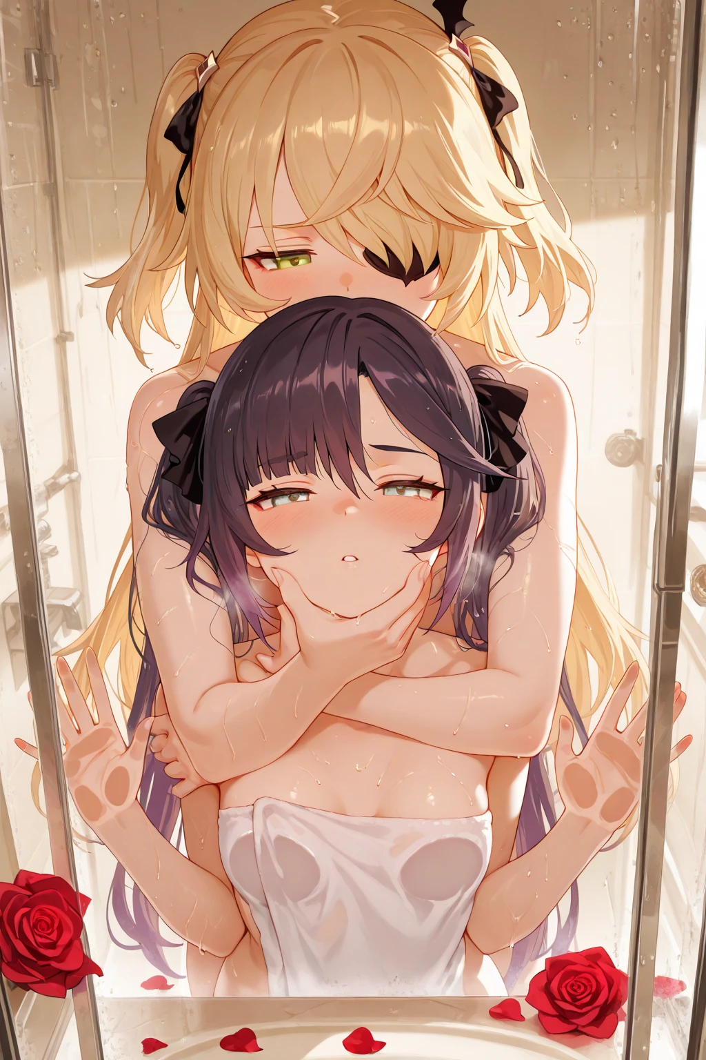 Browsing Caution,One black-haired girl,Sweat,White Breath,Pokémon,Lillie,Futanari,Sleep on your back,room,,Side view,Doggy style sex,Ahegao,(Heart Eyes),((((Description of body shaking)))),,Large areola,(Cum on belly)