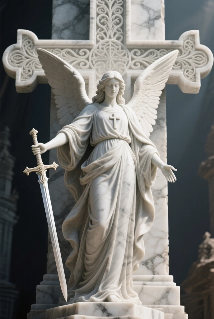 Saint Michael the Archangel, religious art, Saint Raphael the Archangel, God as Jesus next to them, Saint Gabriel the Archangel, masterpiece