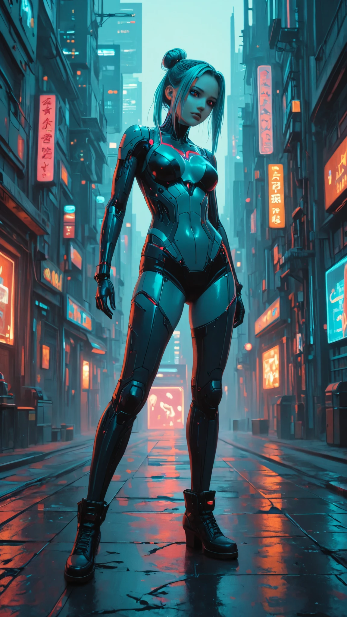 Neon Cyberpunk Game queen