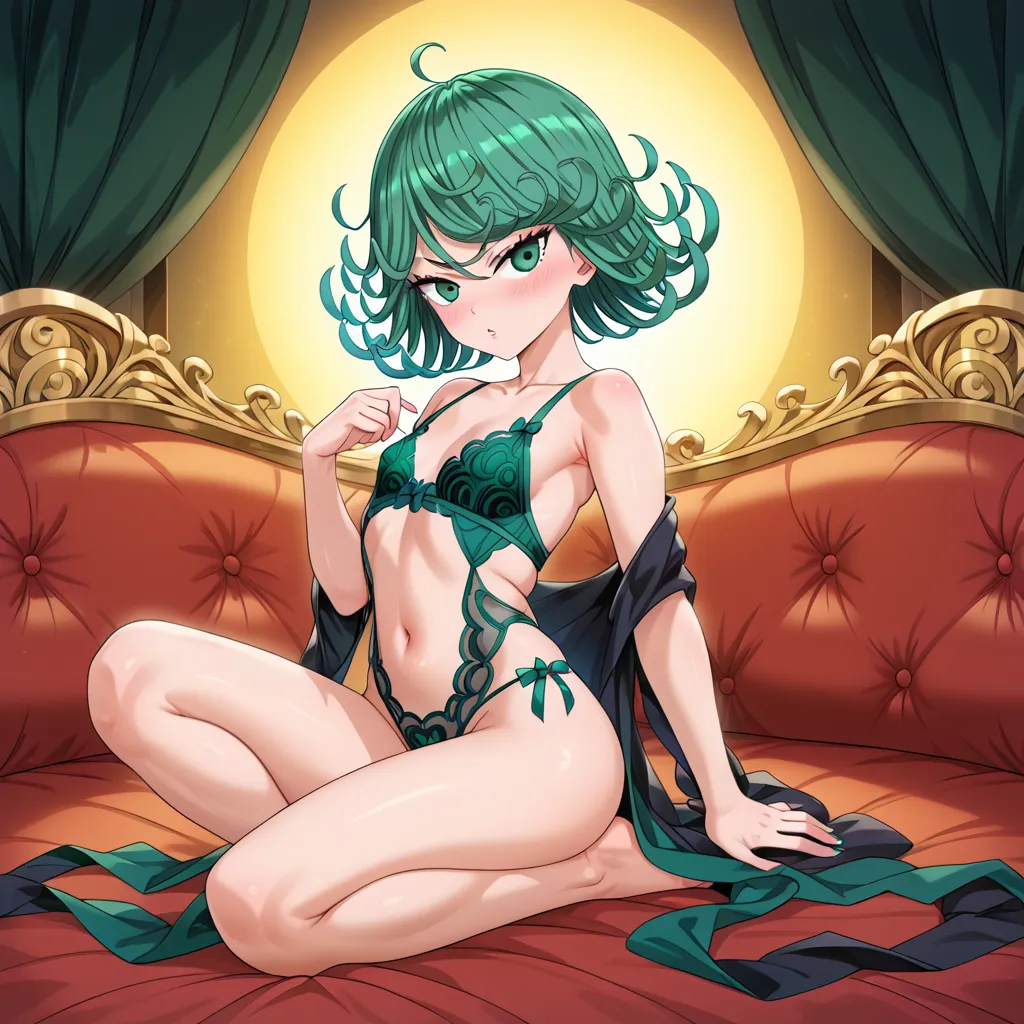 Masterpiece,Solo,One Girls,Tatsumaki,(One Punch Man),Big Breasts,Perfect Body,Sexy Body Hot,Ultra High Quality,Ultra High Resolution,Photograph 8K,Headset,Ultra Detailed,Theme Samurai Girl,Carrying And Holding A Sword,Beautiful,Beautiful Girls,Mini Bra And Panties