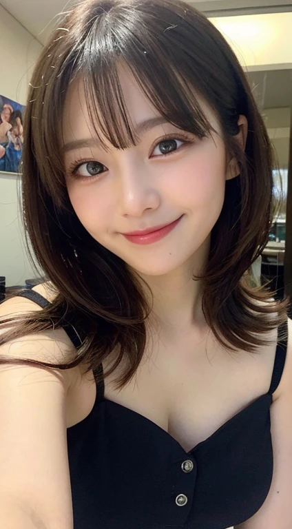 Tabletop, Highest quality, shape, Very detailed, finely, High resolution, 8k wallpaper, 完璧なダイナミックな構shape, Beautiful and exquisite,ランダムなcute髪,,Natural color lip, Bold sexy pose,smile、20-year-old girl、cute、Looking into the camera,Always blur the background,Perfect and beautiful face,Slim face and figure,Big eyes、Putting on gal makeup,Small face,Shooting from below、Blurred Background,Elegant feminine face、smile、Actual Photos、Adult Lolita Fashion、Change pose randomly、Randomly change the shooting angle and position、Summer fashion for women、Disheveled Hair、original、