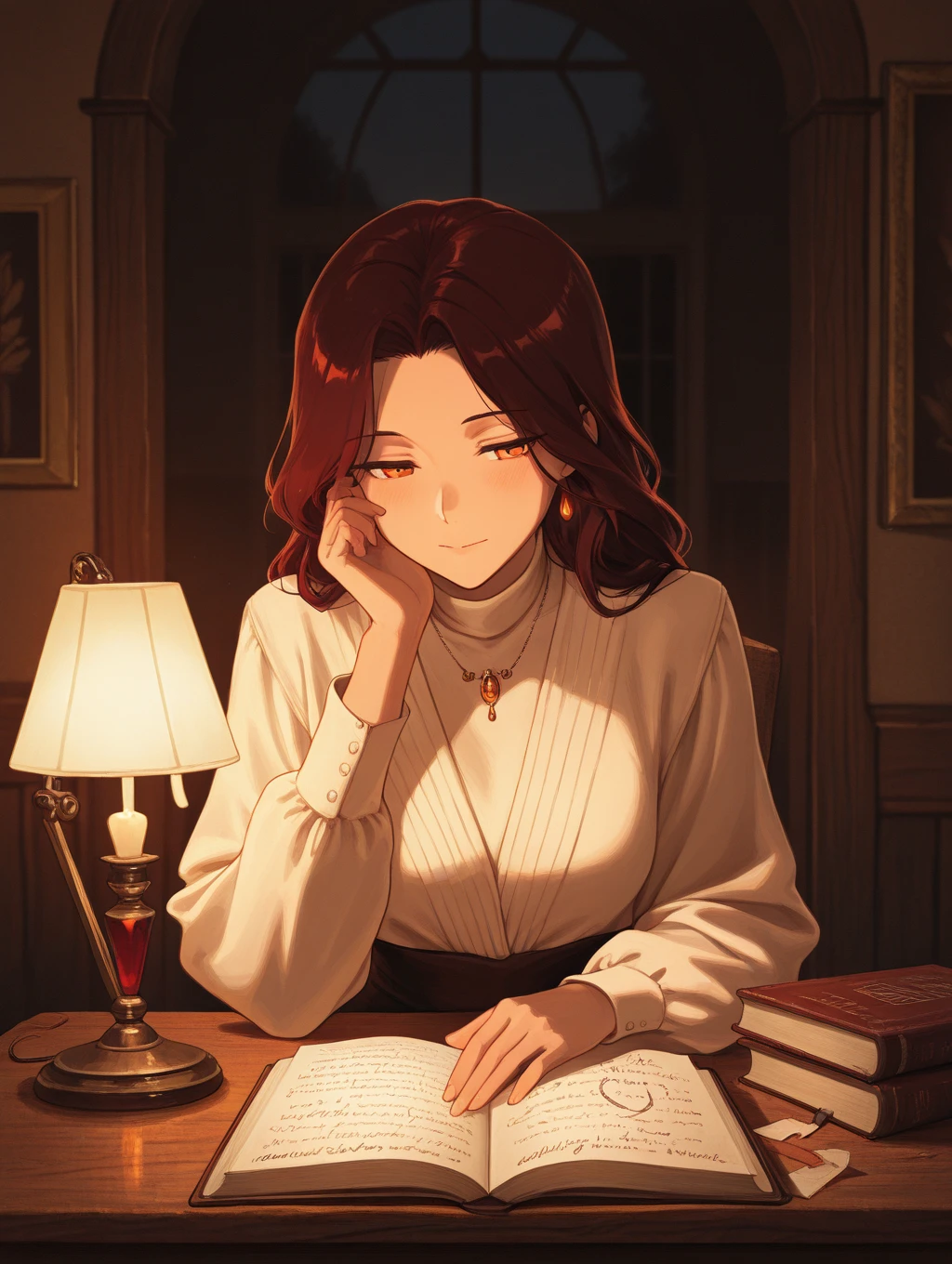 desenho de linha, tirinha, monochrome, lighting, 1 garota em, mesa, melhor qualidade, super detalhe