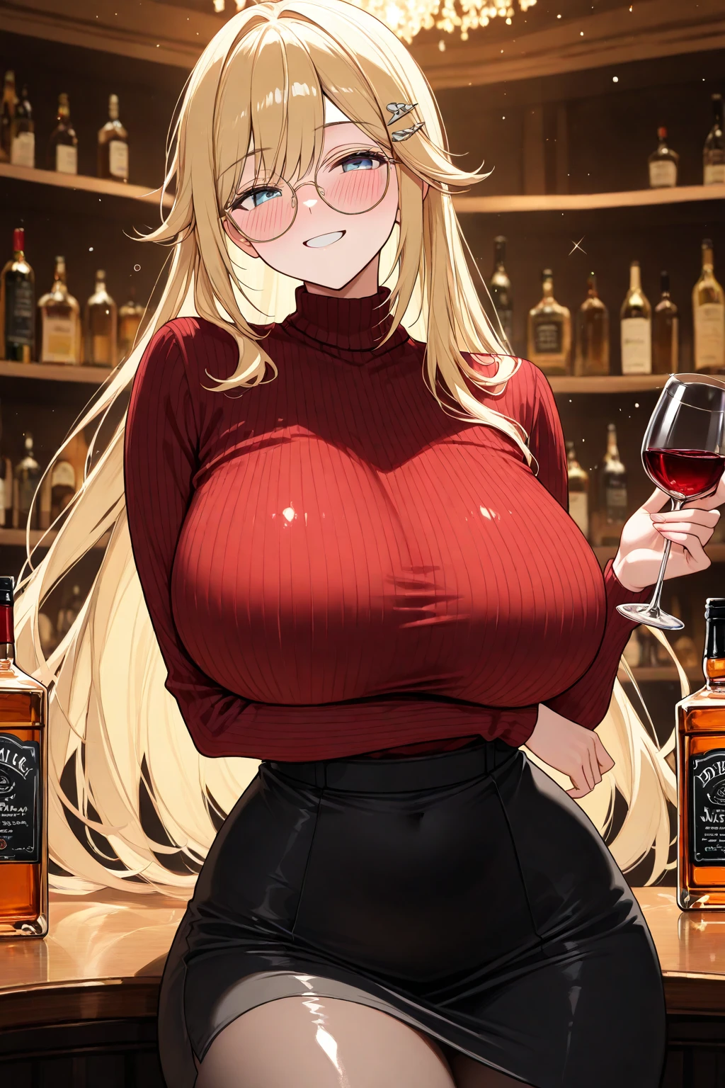 a beautiful detailed girl in a rustic tavern, fighting with a wild delirious expression, long straight blonde hair, holding a glass of whiskey, sensual romantic portrait, (best quality,4k,8k,highres,masterpiece:1.2),ultra-detailed,(realistic,photorealistic,photo-realistic:1.37),vibrant colors, dramatic lighting, cinematic composition