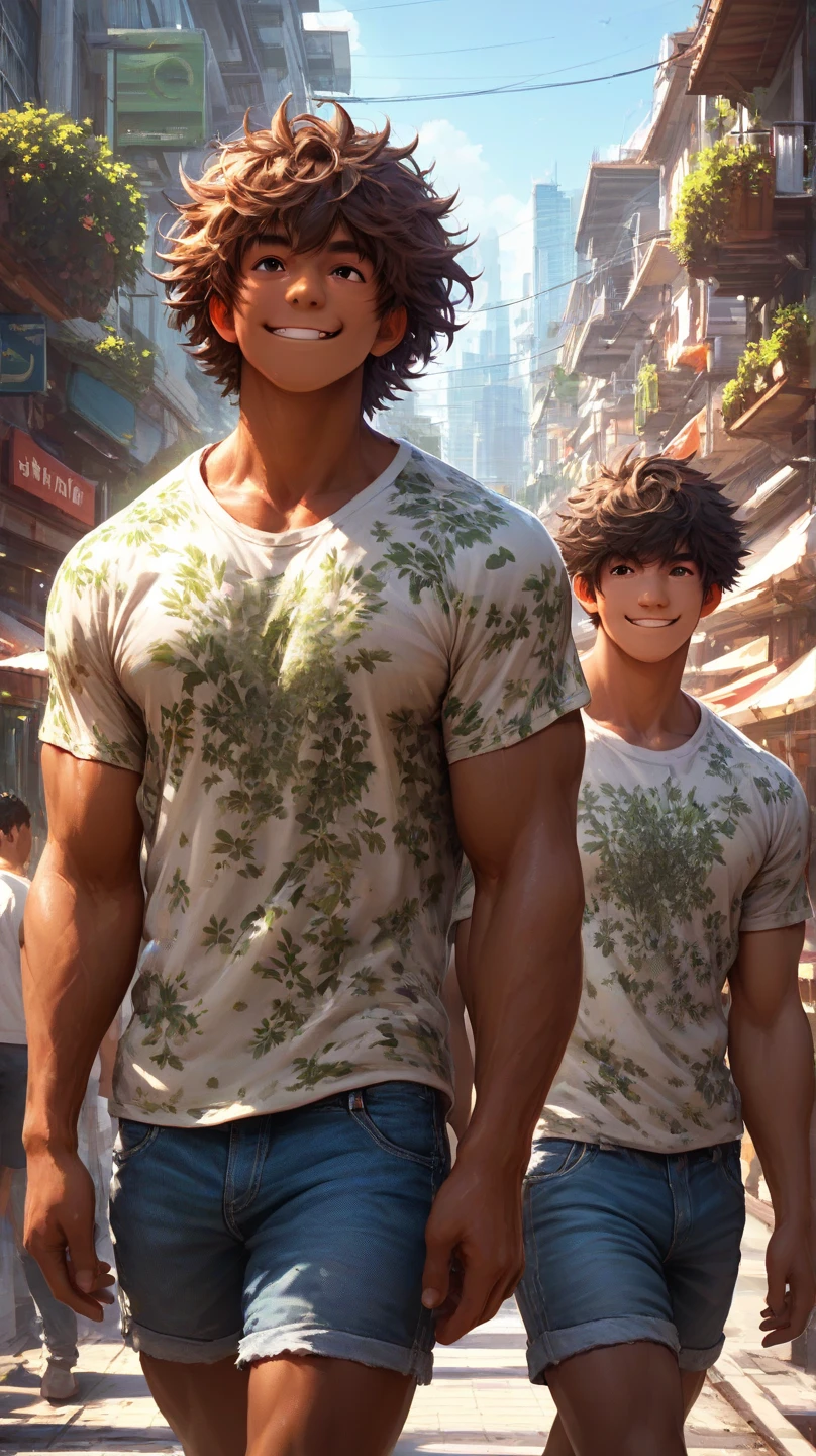 anime+yaoi+hentay style

2 men kissing on the porch of a country house, with a drink in his hand, enjoying a quiet moment.

(( fullbody)), In leng jun and norman rockwell art style, hd, 8k resolution, FULLBODY, 16k resolution, hd, fullbody,

 ((view from ABOVE))

two young man, latino, cinnmon skin, thin face, straight nose, thin lips, square chin, large black eyes, short black, wavy hair, in roberto ferri style, aesthetic slim athletic body, very tall, latino, realistic skin, gorgeous, realistic detailed tonned muscles, barefoot, perfect , muscled fitness body, 195cm tall, realistic skin, skinny realistic detailed muscles,

they are shiertless, barefoot, wearing jeans and blue cap

 ((side  view, storbe lighting, Leading Lines composition )) 

background TEXAS, pastoral scene