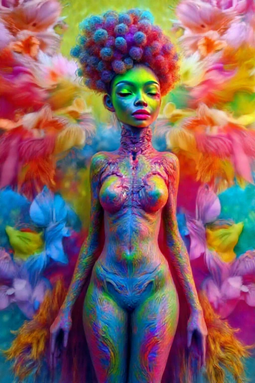 psychedelic trippy artwork with colorful birds and hearts, in the style of spiritualcore, distorted figurative forms, dark emerald and dark crimson, i can't believe how beautiful this is, precisionist lines, mixes realistic and fantastical elements, psychedelic patterns