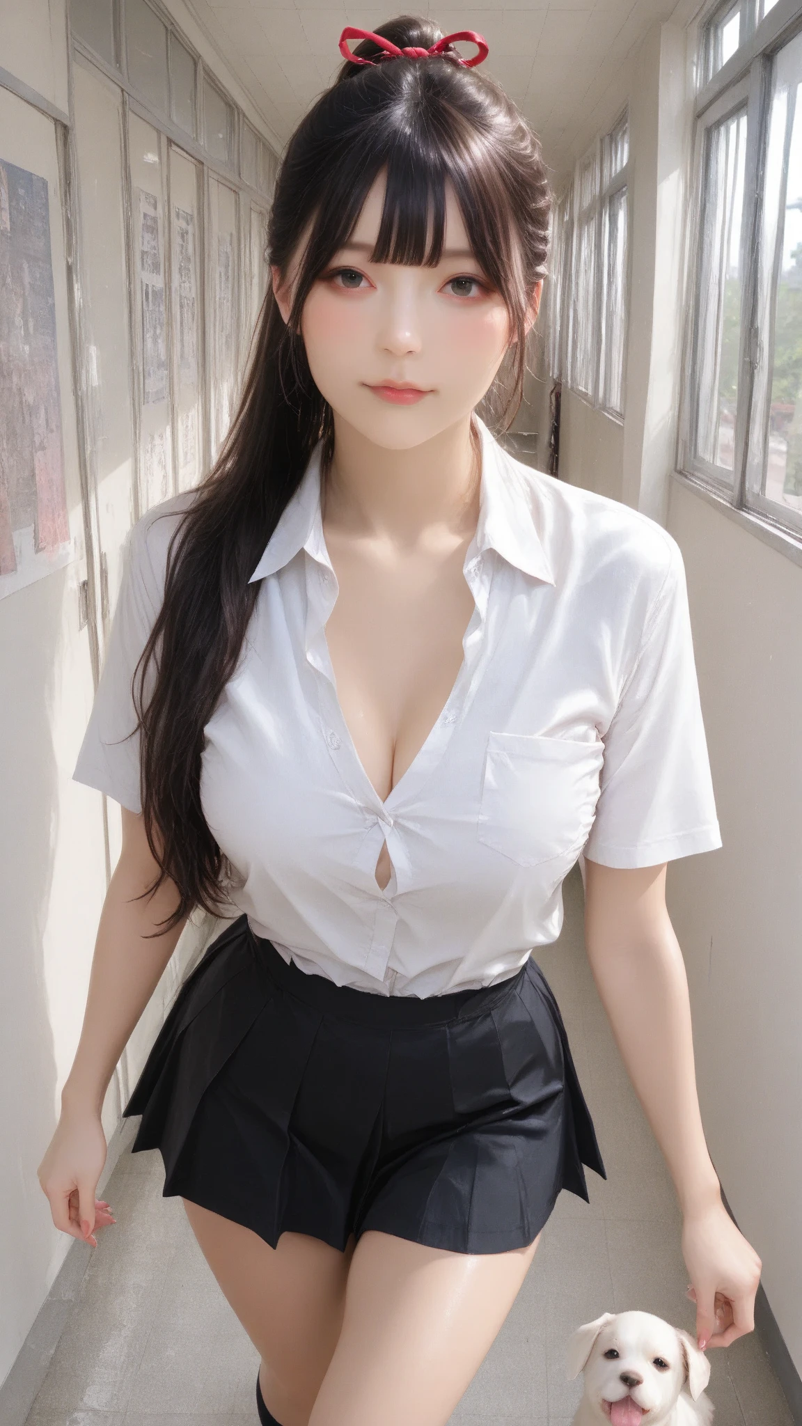 ((Shower room at a luxury resort hotel))、Soaked in water、(applying shower water to chest)、Water is flowing、17 year old gravure idol、wet hair、wet white shirt、sensual look、sexy pose、((I take a shower))、(cinematic lighting)、cowboy shot、(School Uniforms:1.2), (plaid pleated skirt:1.3),(A smile、Happiness、Joy、jolly、closes mouth)、High detailed eyes、long neck、Lashes、((Very beautiful、Very beautiful))、(((big breasts、Highlights in the eyes)))、((No makeup、looking at camera:1.2))、(realistic、Photoreal、super detailed、best detailed skins、highest quality、masterpiece、Super high resolution)、cute japanese woman、high school girl、young girl、1 girl、wet bangs,double eyelid、purity、double teeth、realistic肌タイプ、red cheeks、(black hair)、bright atmosphere、8K RAW photo、High resolution、(very big round breasts:1.2)、beautiful eyes、detailed eyes、drawn in detail、long eyelashes、美しいdouble eyelid、beautiful and very thin legs、(Beautiful and very thin thighs),simple necklace、extremely short skirts、Quite embarrassed look、red cheeks、