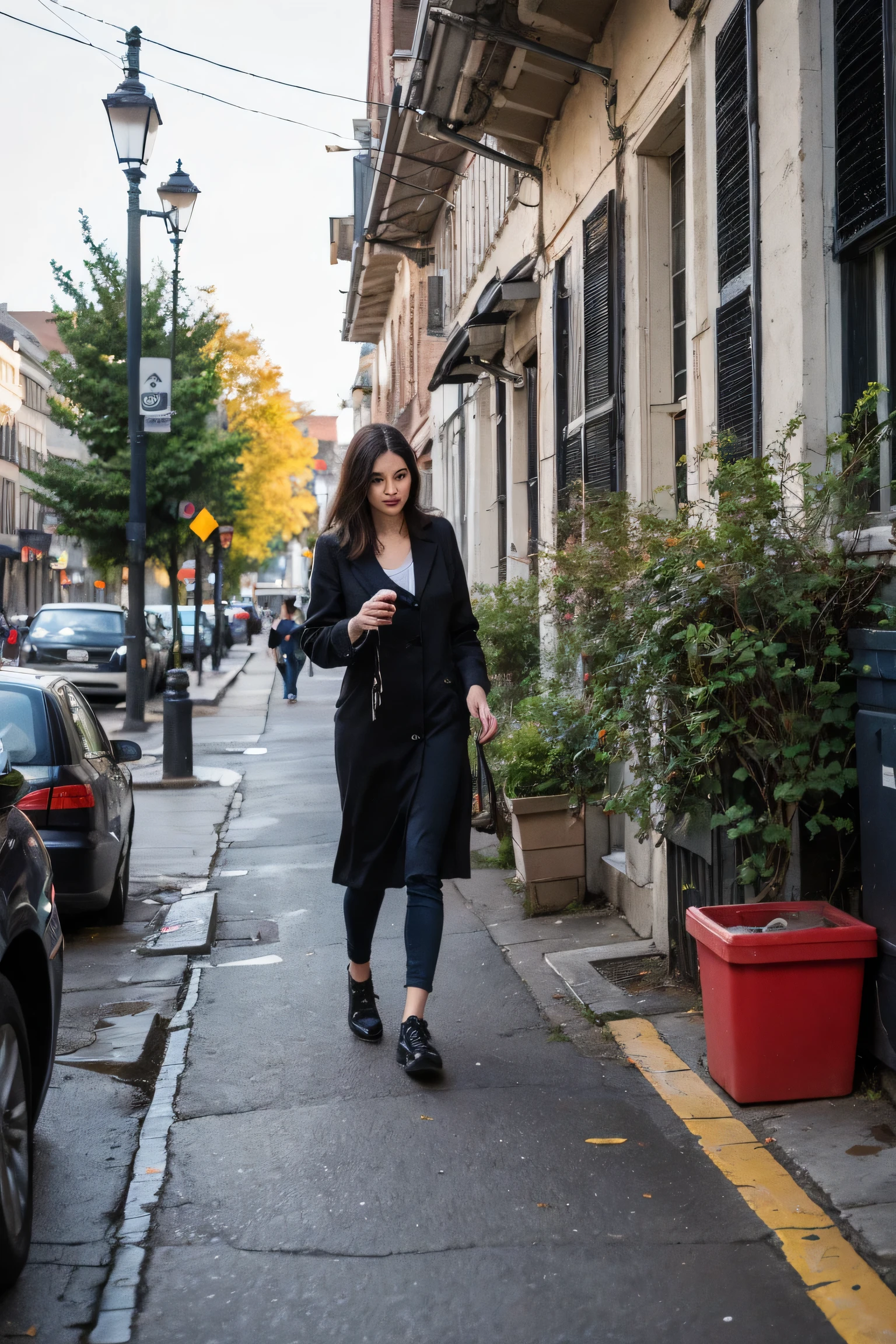 Help yourself to walk on the street. 