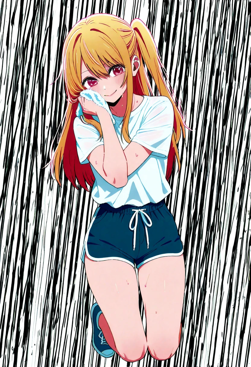 score_9, score_8_up, score_7_up, source_anime,
kawaii girl, long hair, hair ornament, ponytail, braid, x hair ornament, greyscale, monochrome,
skirt, pantyhose, shirt, standing up, low perspective, bikini, wet t-shirt, blush, drunk,
looking at viewer, sexy, dutch angle, solo,