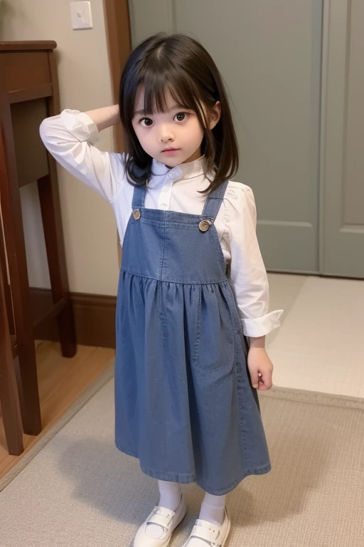 live-action female kindergartener draw a picture Rubber Dress