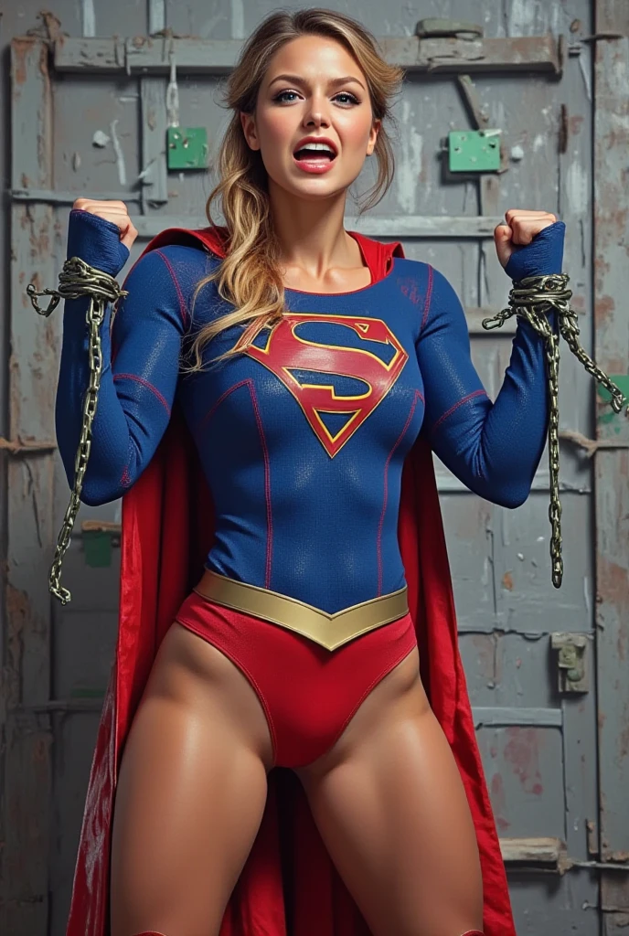(( Supergirl is without a skirt)) (( Supergirl esta sem capa)) (( Supergirl usando salto alto stiletto)) (((slavery))) (((BDSM))) ((Her supergirl blouse is torn, seu traje de supergirl esta rasgado, Her Supergirl clothes are torn, his pantyhose are shredded and torn)) . SUPERHEROINE SUPERGIRL RUNNING IN THE WOODS.  (Supergirl is screaming). (Supergirl is crying a lot). ((Supergil is screaming in terror, Supergirl is terrified, Supergirl is crying a lot.  ela tem cabelos loiros desarumados, ela tem cabelos compridos. Supergirl wore a suspension belt and Fishnet Footless pantyhose and maid lace line.(Your body is all scratched.) Supergirl is tied up, de baixo, ((pernas abertas)), Captivity Bright erotic face, couro,  (((escrava))) Supergirl amarrada com corda verde, corda verde cavando em seu corpo, acrobatic pose, perna alta, Containment, foco nítido, Mulheres Bonitas com Figura Perfeita, pernas finas, abdominais esguios, (((corte de camada, Grande, rosto muito detalhado e textura da pele, olhos detalhados, ((slavery)), Supergirl is in the dungeon of a castle. (( Supergirl's wrists are tied with handcuffs and chains. Supergirl's ankles are tied with handcuffs and chains)) ((Supergirl is wearing an old swimsuit, rasgado e desfiado))