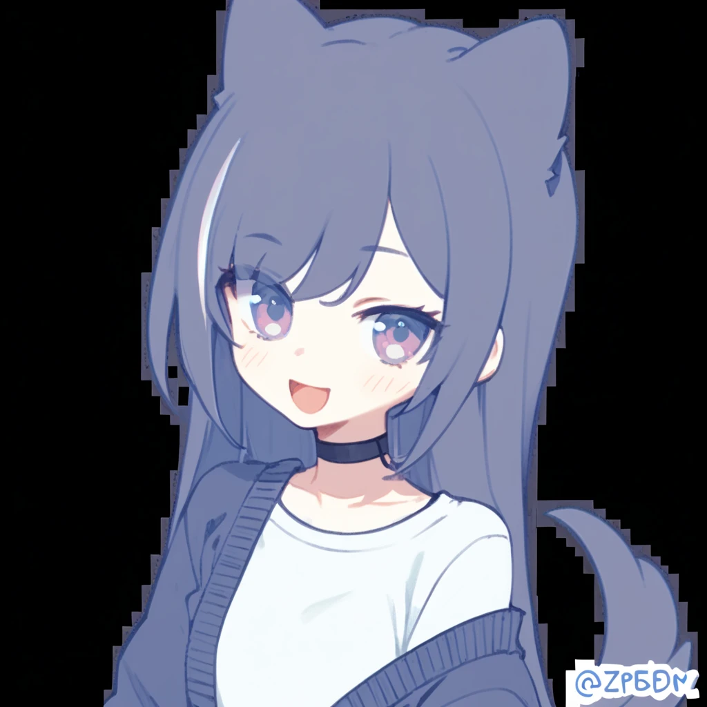 (masterpiece, Highest quality), Intricate details, 8K, Wolf Girl, whole body, (1 person), Red eyes, Big Breasts, Slim figure, furry, Long Hair, anime, expensive, Black Hair, Black T-shirt, Black shorts, Town, 10th Generation, The wind is blowing, Hair is flowing, Expressionless, Upper Body, noon, 