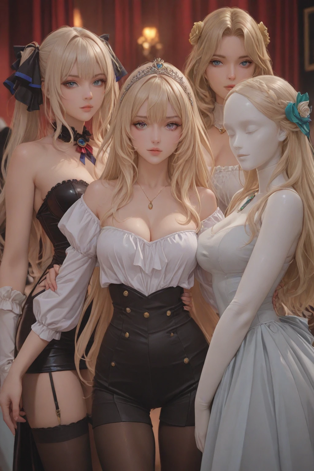 on fours, back view, sex, sensual poses, hot poses, legs spread, (masterpiece, best quality:1.4), absurdres, highres, ultra detailed, beautiful, (secretary), (perfect face, detailed face, beautiful:1.3),(natural breasts, cleavage), collarbone, fingerless gloves, gloves,spaghetti strap top, black pencil skirt, tight, over the knee skirt, hat, elegant secretary outfit, thighhighs, thick thighs, thighs, multiple belts, More detailed 8K.motor irreal:1.4,UHD,La mejor calidad:1.4, fotorrealista:1.4, textura de la piel:1.4, obra maestra:1.8,obra-prima, mejor calidad,objeto Objeto], (detailed face features:1.3),(manos detailed)
