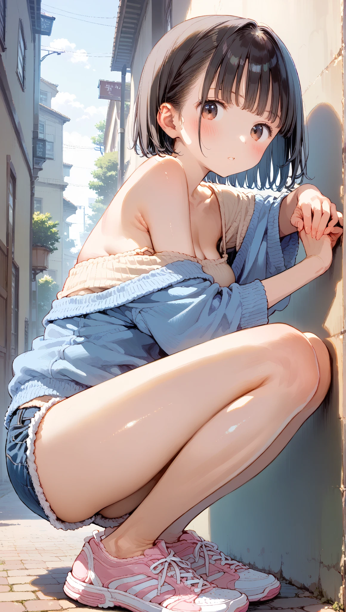 ((((((14 years old))))))、(((Aya Ueto : 1.3)))、(((A charming face)))、(((Young face)))、(((beautiful girl)))、(((A beautiful woman)))、Beautiful woman、Cute woman、((Innocent face))、((Ultra-detailed face))、((Detailed lips))、((Detailed eyes))、((double eyelid))、(((Beautiful Face)))、(((Beautiful, well-shaped eyes)))、(((Beautiful, well-shaped lips)))、Very Short Hair、ponytail、Pixie cut、BREAK、Completely naked、BREAK、((Wearing a sailor uniform))、BREAK、8 heads、(((slender)))、(((Slim body)))、(((Thin body)))、(((Slim woman)))、(((Flat Chest:1.2)))、BREAK、Photographic quality、Natural light、(フォトRealistic:1.4)、(Highest quality:1.2)、(Ultra-high resolution:1.2)、8K、RAW Photos、Realistic、High Detail、Film Grain、Detail Skin、Symmetrical、Delicate skin、Real human skin、pores、Super detailed、Detailed、(masterpiece : 1.2)、Thin face、Sharp Face、Small Face、Small face、Narrow shoulders、Small shoulders、Small shoulders幅、Slim shoulders、Narrow shoulders幅、Beautiful Japanese Woman、Beautiful Korean Woman、Slim womanモデル、Young Gravure Idol、Realistic young gravure idol、Young Sensual Gravure Idol、Young Pretty Gravure Idol、Japanese Model、Young Gravure Idol、((From the knee up))、(((Showing small breasts)))、(((She spreads her legs and shows her pussy)))、(((Leg spread)))、(arms behind back:1.0)、((((having sex))))、((((Expressions of ecstasy : 1.2))))、(((Squirting)))