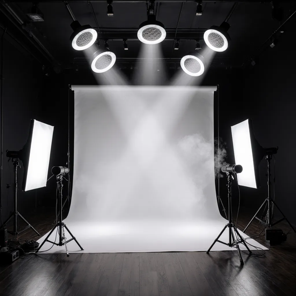 หญิงสาวนักรบผมขาวตาม่วงสไตล์ฟิวเจอร์ริสติกแบบโฟโต้ช็อป