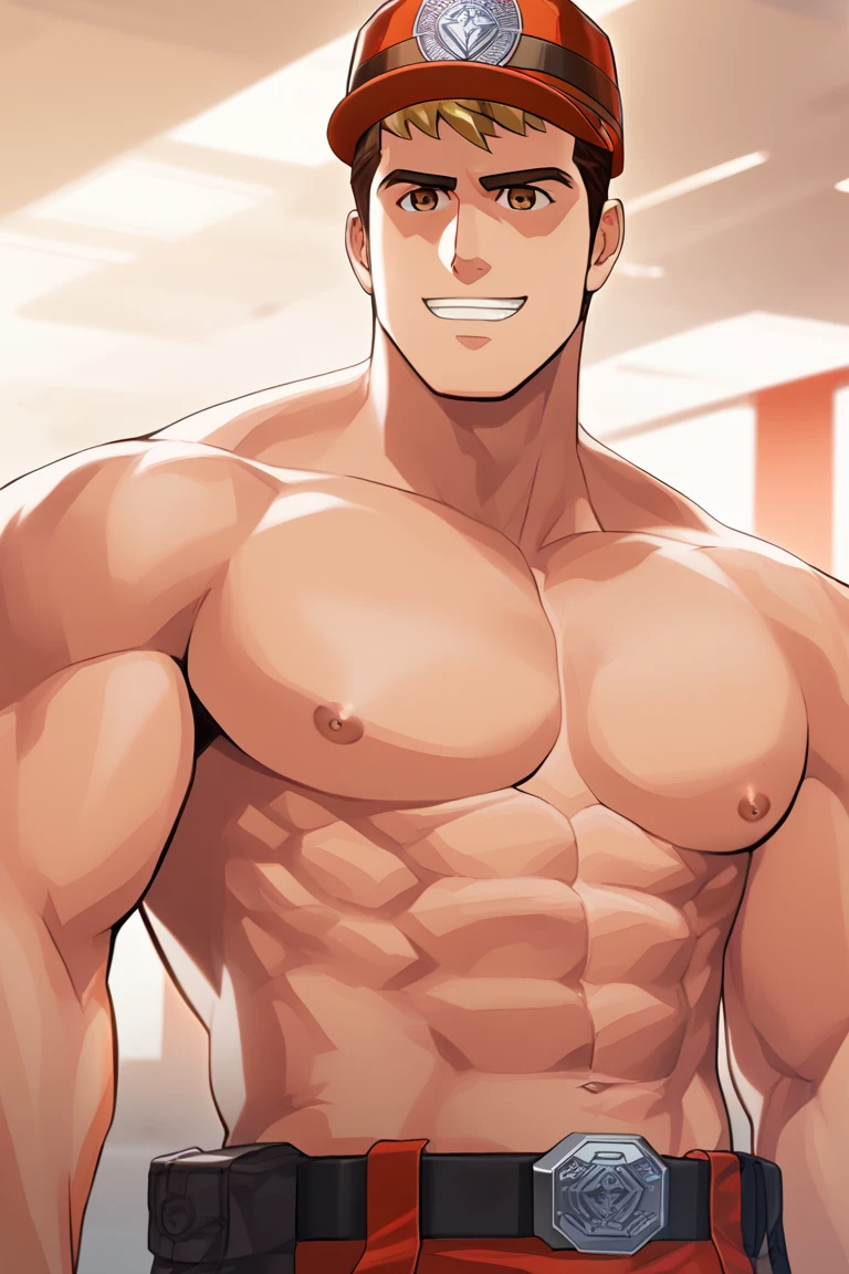 Big Muscular Black guy. Arm and Body tattoos. Black shorts. Black Skin, Shirtless