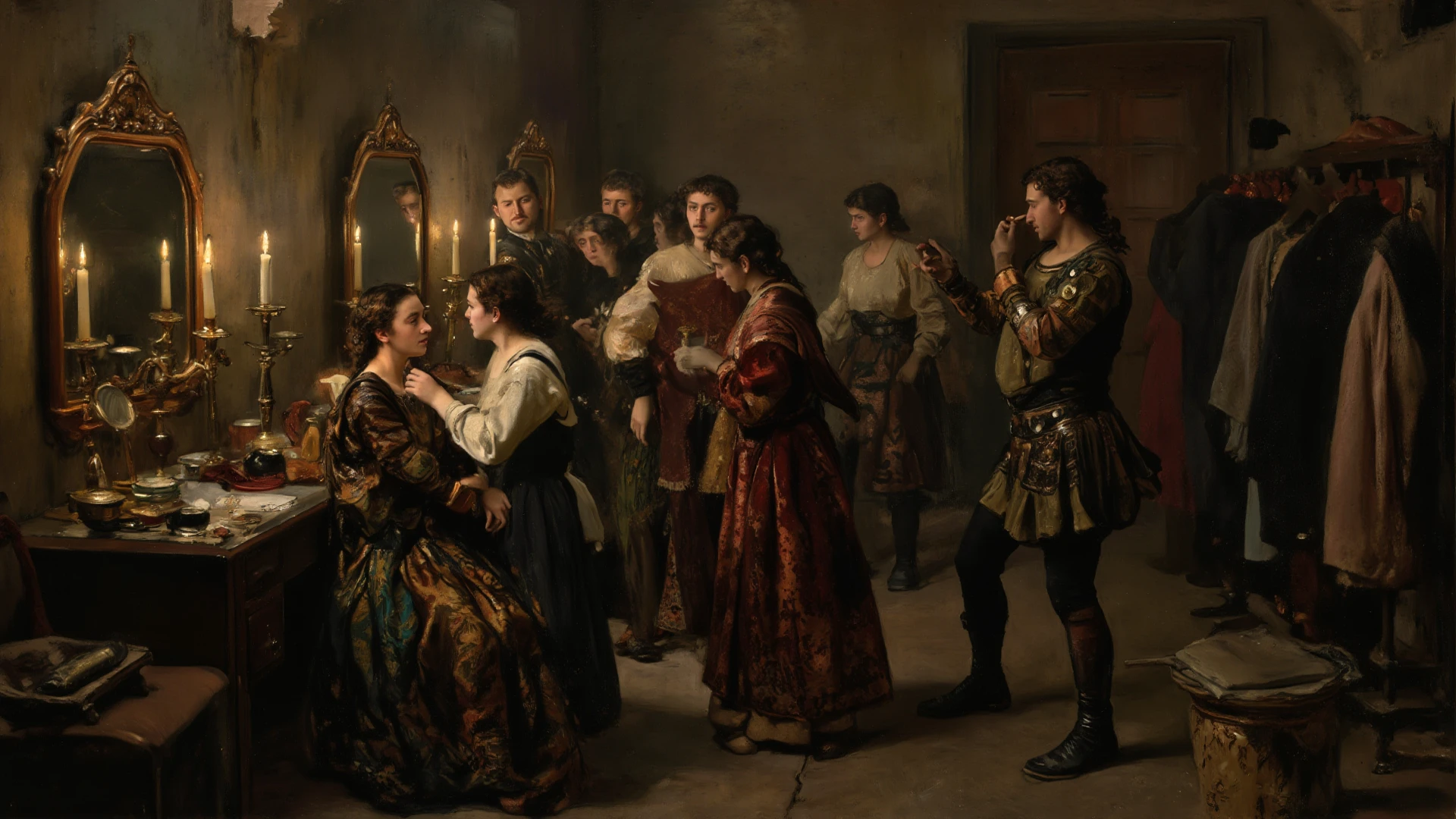 ((Melhor qualidade)), ((obra-prima)), (altamente detalhado:1.3), estilo arcano, comiс style + hyperrealistic oil painting, Full Cinematic Poster Dynamic Pose. cinemactic, altamente detalhado, rosto detalhado, realista, cores vibrantes.