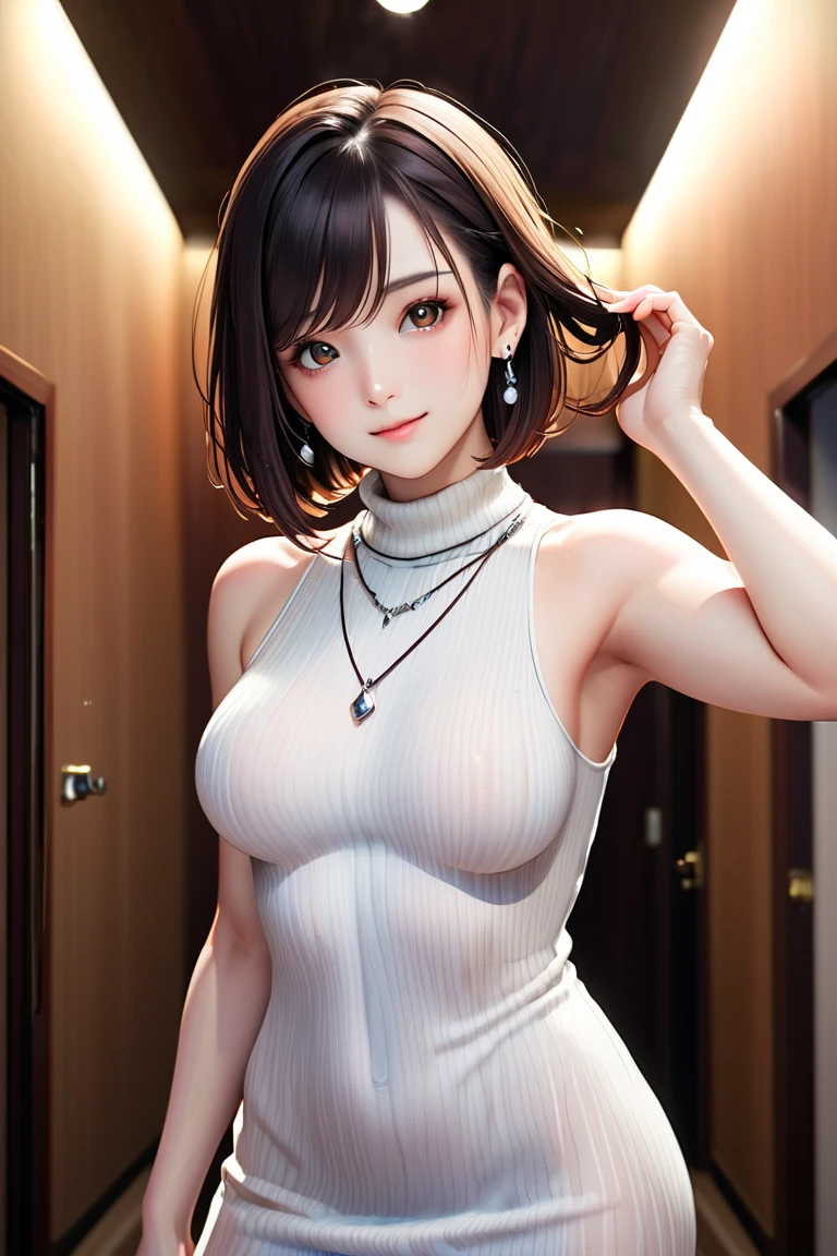 taut like a big inflated balloon、ultra gigantic tits、Super burst breasts、Super big、Big, Squeeze with both arms、Beautiful that seems to overflow from clothes、There is a woman with beautiful big white shirt and blue jeans, colored sketch, digitally colored, unrealistic character concept, half-body portrait, attractive androgynous humanoid, urban girl fanart, androgynous person, Inspired by Makoto Aida, She has olive brown skin, realistic character concept, Realistic art style, full body portrait of a short!