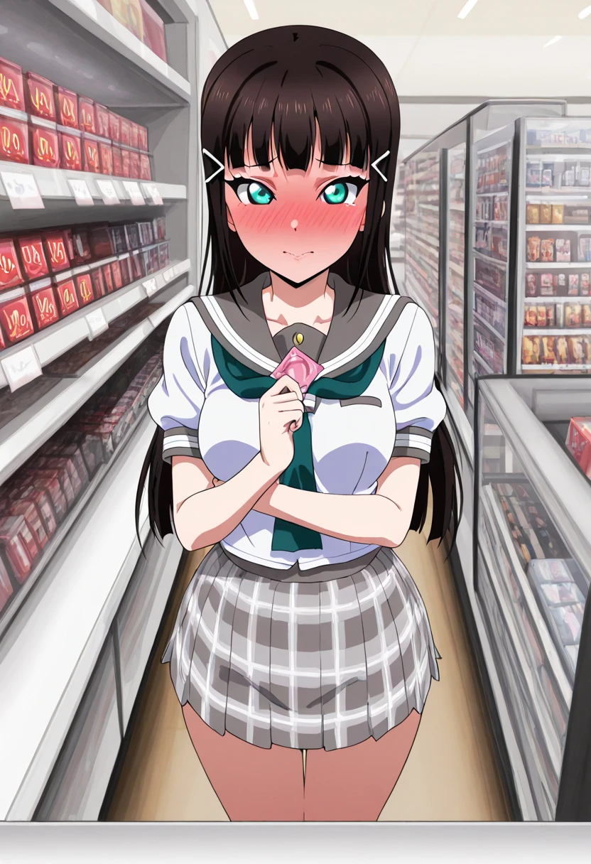 Girl shopping at the supermarket、There are items in the basket、Pick up and select the product、Merchandise Shed、Have a basket、Inserting a vibrator into your、blush、Pussy juice overflows from the pussy、The vibration of the vibrator makes her pussy juice drip、Vibrator Masturbation、Horny girl、、Her pussy juice is dripping all the way to the floor、Stringy pussy juice、A young girl with a baby face、Lace dress、Lace Stockings、((Pants in Vibe))Pussy juice overflows and climaxes