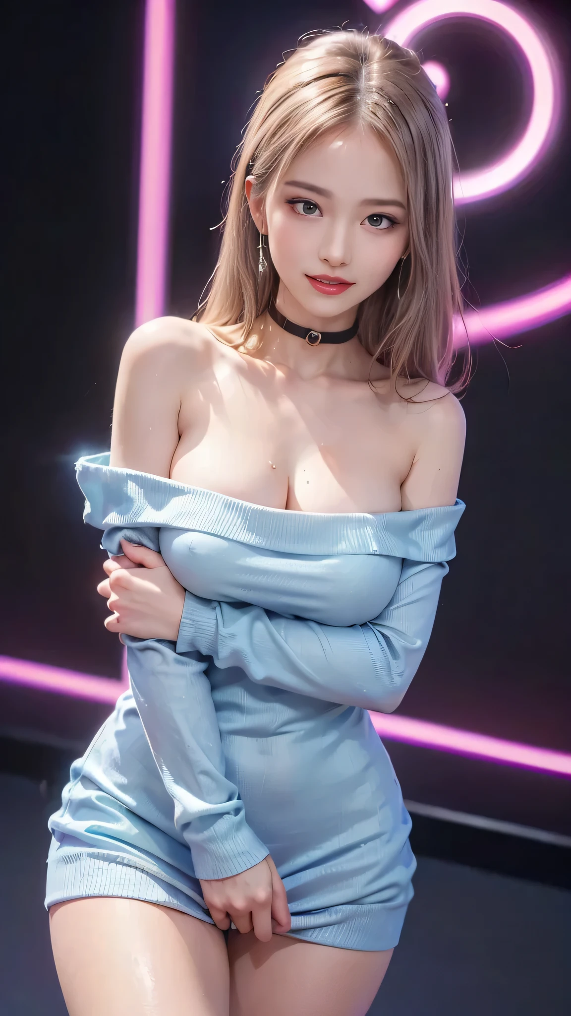 Urban beautiful girl college student, masterpiece, light makeup, Red lips, Silver Hair, Disheveled long hair, Street background, beautiful, elegant. Extremely fine detail, Master Works, Authentic texture, Realism in film lighting, Perfect job, 16K, High resolution, exquisite features,blue eyes、Japanese Idols、beautiful顔、Cute Smile、Brown Hair、beautiful hair、Stylish hairstyle,glamorous、 Big Breasts、Erect nipples、Greasy muscles、Shiny skin、Sunburned skin、Glowing dark skin、Wear a bathrobe in the bathroom, Bright big eyes, Smooth Skin, Earrings, necklace, リアルな顔つき、リアリティ