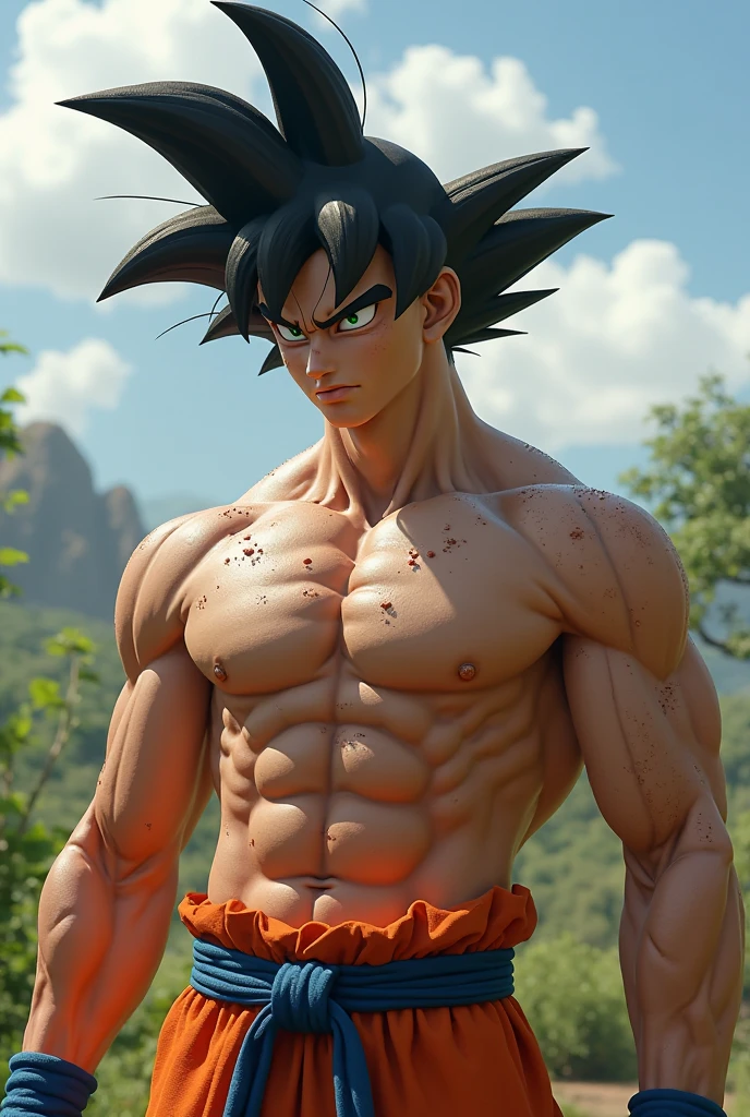 Gohan nue avec truck dragon ball z