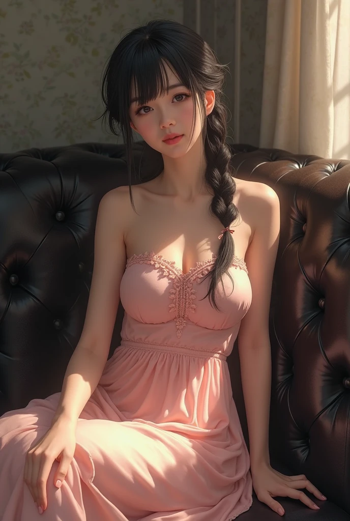 ((nsfw)), araffe asian woman, sitting on a bed, ((Green dress)), ((very thin and revealing body)), ((half-dressed)), ((hands touching chest,)), a picture by Leng Mei, tumblr, digital art, young sensual graceful, lovely woman, ethereal beauty, gorgeous chinese model, ((side view)), ((look up at the ceiling)), ((Beautiful breasts)), captivating and enticing, elegant seducing pose, peaceful and graceful, chinese girl, beautiful feminine body, a stunning young ethereal figure, shy and demure, magical light