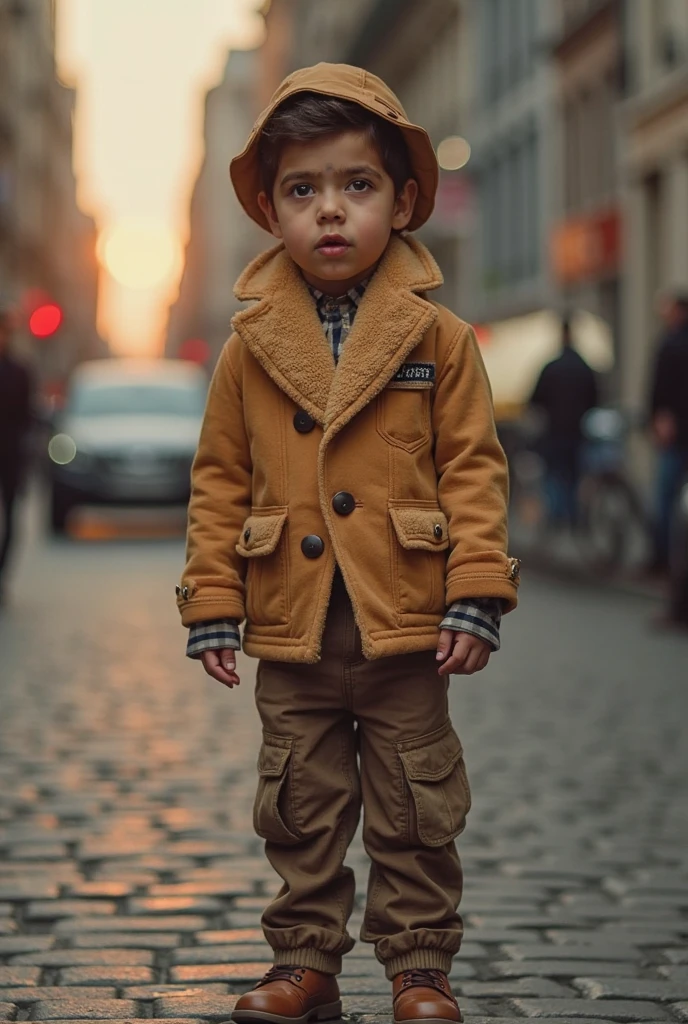 Boy in hat and glasses