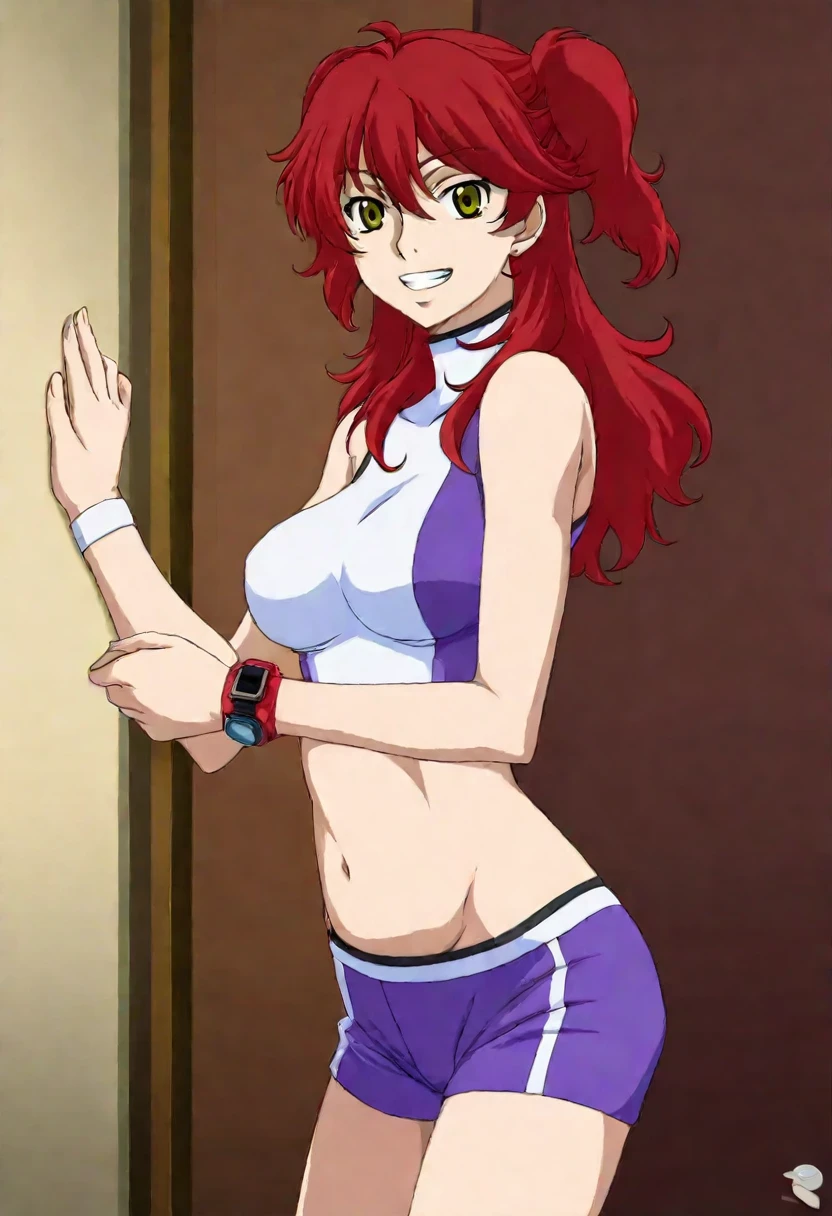 (((pixel-perfect, detail-perfect))), solo, 1girl, maki nishikino, eyes violet, hair red, smile, sauna, bikini, armpit, large extreme filesize, ultra High Qality