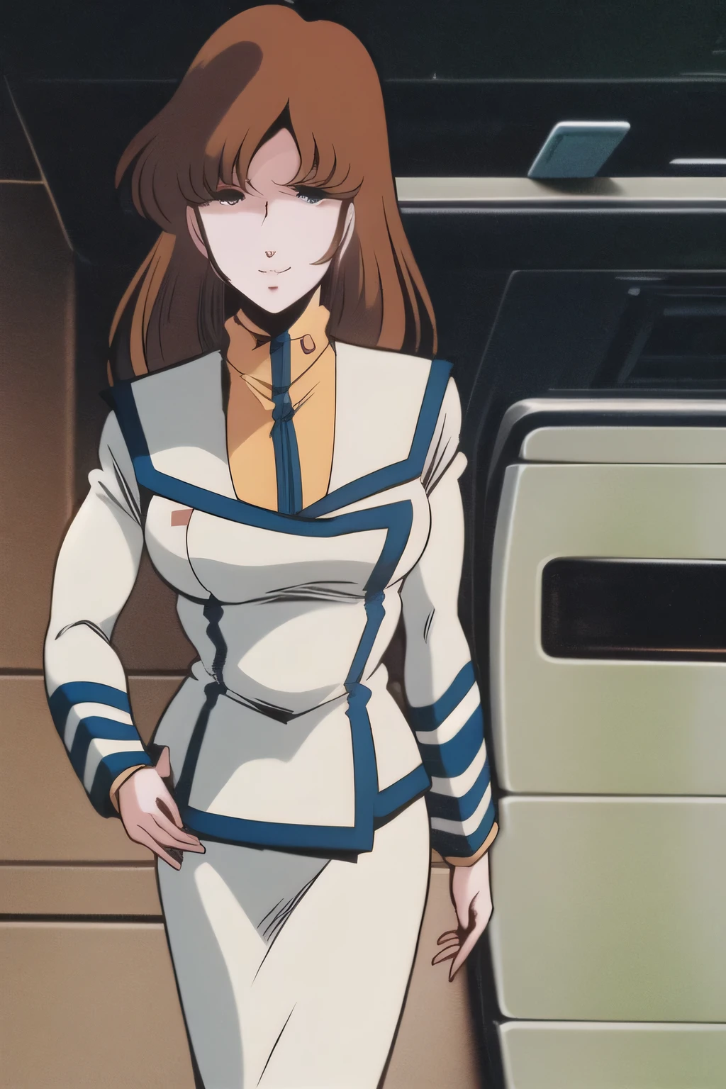 Walking with long brown hair，green line in a white military uniform，Faces are important， white clothes ， face,,nice smile，big でもウエストが細い，Can you draw  a woman looking at a train，draw a woman waiting in front of the car in front of you，東京の地下鉄ホームでWaiting for a train女性はCan you draw ， ,congestion,Waiting for a train，fun，Underground railway stations ，The sign hanging on the wall，{{X}},Can you draw，Walking Alone，              city tour              ,，（（（woman in everyday clothes with long brown hair）））， I have a SLR camera  ,（let's draw a more delicate expression），（sleeveless wool sweater），（ Pleated Legs，I have lacerations on my skin），（that job is enough for 1 person {X} is very important for work）、 That's enough，grimace。unless the job requires it。 {X}、 ,    attractive 20-year-old woman taking off her uniform、Can you draw ,                             Big black wavy hair, ,   , thin waist ， ,   ，Faces are very important，