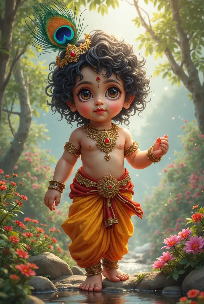 Create a lord krishna ??? 