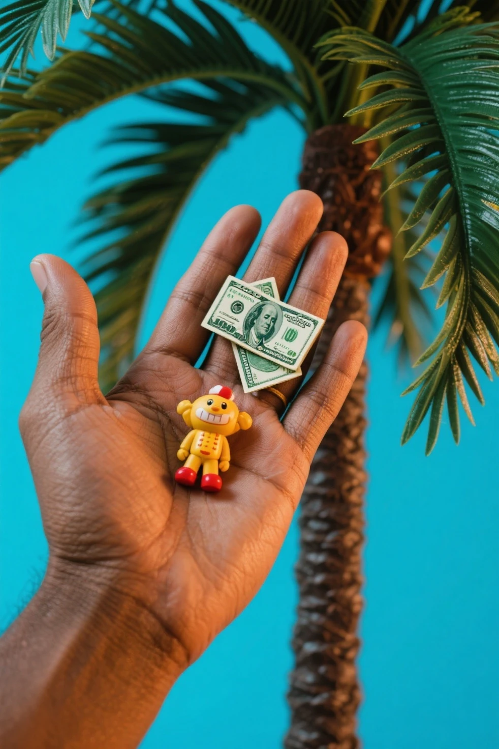 (knitted toy voodoo doll:1.5), (Voodoo with Falling Money:1.3), (Clothing: casual attire:1.0), (Accessories: enchanted money bag, glowing coins:1.1), (background: surreal scene with floating dollar bills, glowing coins, and a golden aura:1.2), best quality, masterpiece, detailed soft oil painting, detailed background, dramatic cinematic lighting, soft edge lighting, professional, dramatic lighting, hard edge lighting, ultra quality, 4k,masterpiece, best quality, 8k, ultra highres, highres, extremely detailed