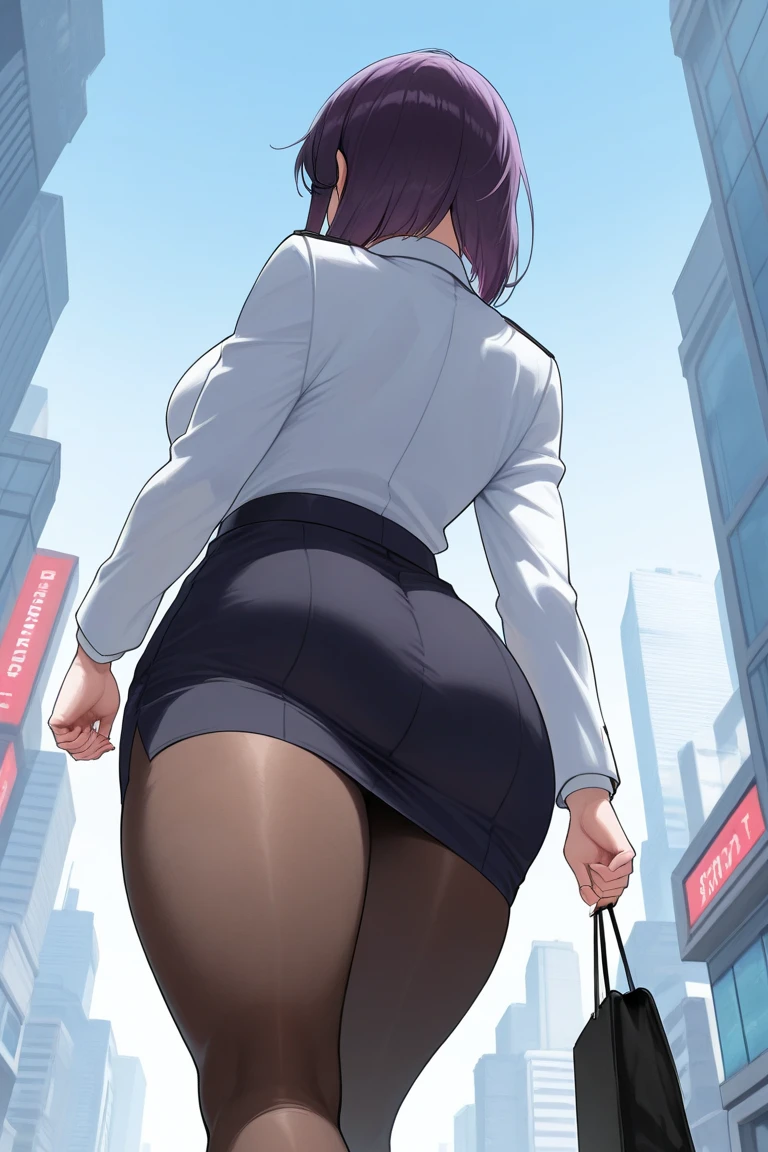 1girl,solo,medium breasts,outdoors,<lora:GoodHands-beta2:1>,cityscape,full body,thigh gap,<lora:0336 One-line crotch pantyhose_v1:0.8>,ruanyi0336,stiletto heels,pantyhose,from behind,ass,black pantyhose,no panties,crop top,nsfw,squatting cowgirl position,spread legs,pussy,, best quality,masterpiece,highres,official art,extremely detailed cg unity 8k wallpaper