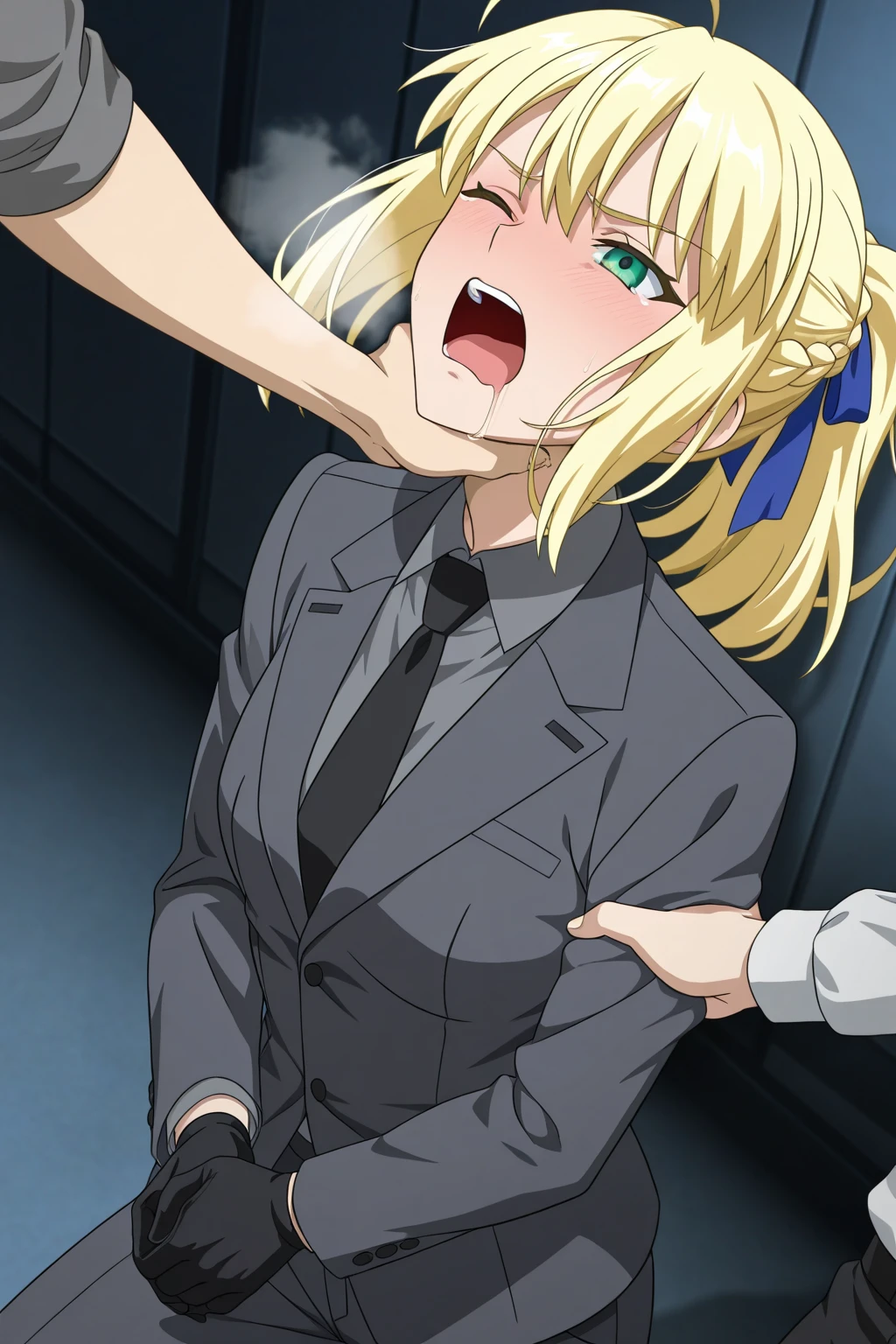 clothed blonde nudeist girl、Many close elementary school boys hug each other and take off their clothes.、surround each other's face、Group photo shoot、long shot surveillance camera、strip poker