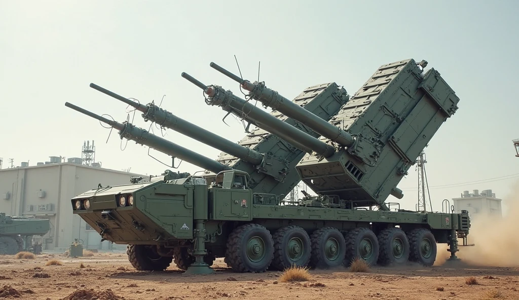 (masterpiece, best quality:1.2), ultra-detailed, missile system vehicle, (realistic:1.5), <lora:EdobAntiAir_v1.0:0.8>