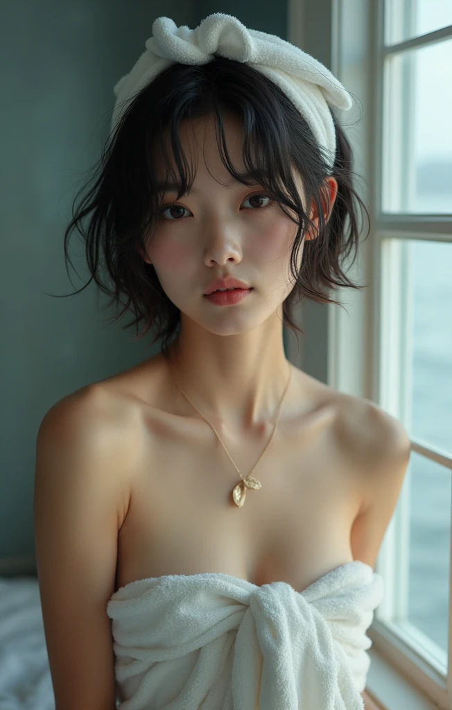 ((Highest quality)), ((masterpiece)) ,((one girl)), (detailed),((in the beach)), ((One girl)), ((nude)),((13 years old)),((flat chest:1.6)), (stare at viewer with stern eyes:1.5),((one girl)),(bitting own lip:1.1),(angry:0.9),nose blush,(shamefull:1.2),(bob cut hair),surprised, ((beautiful realistic face)),Beautiful Korean Women, Beautiful young Korean woman, Young and adorable Korean face, Gorgeous Young Korean Woman, Korean Girls, Girl cute beautiful face, Portraits of Korean female idols, Young and pretty Asian face, Cute natural anime face,Asian pretty face,((finely detailed face)),((glistening eyes)),((glistening eyes )),((large eyes)),(( pretty eyes)) ,(detailed),Perfect Face,((One girl)), ((clear eyes)),((show nipples)),((beautiful skin)), don't wear anything ,((show nipples)),(upper body),Showing her