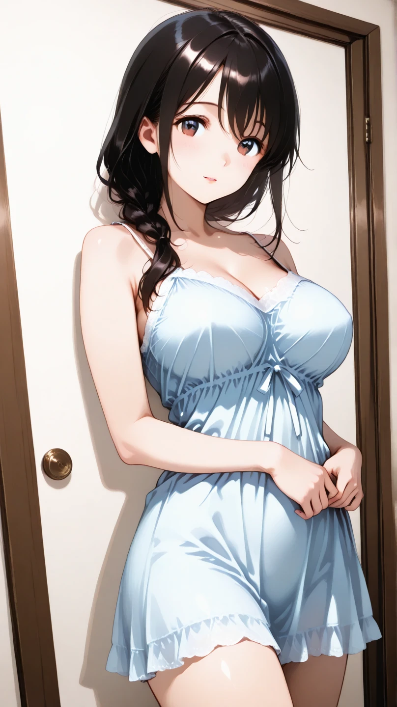 pokemonmotherlana, pokemonmotherlana, blue eyes, blue hair, freckles, hair ornament, long hair, swept bangright pupils:1.5),
BREAK blouse, blue skirt, bracelet, collarbone, dress, jewelry, no skirt, no shirt, no sleeves,no skirt, wet body, no panty, no bra, regular boobs, red nipples
BREAK looking at viewer, full body, (cowboy shot:1.5),
BREAK indoors,
BREAK (masterpiece:1.2), best quality, high resolution, unity 8k wallpaper, (illustration:0.8), (beautiful detailed eyes:1.6), extremely detailed face, perfect lighting, extremely detailed CG, (perfect hands, perfect anatomy),